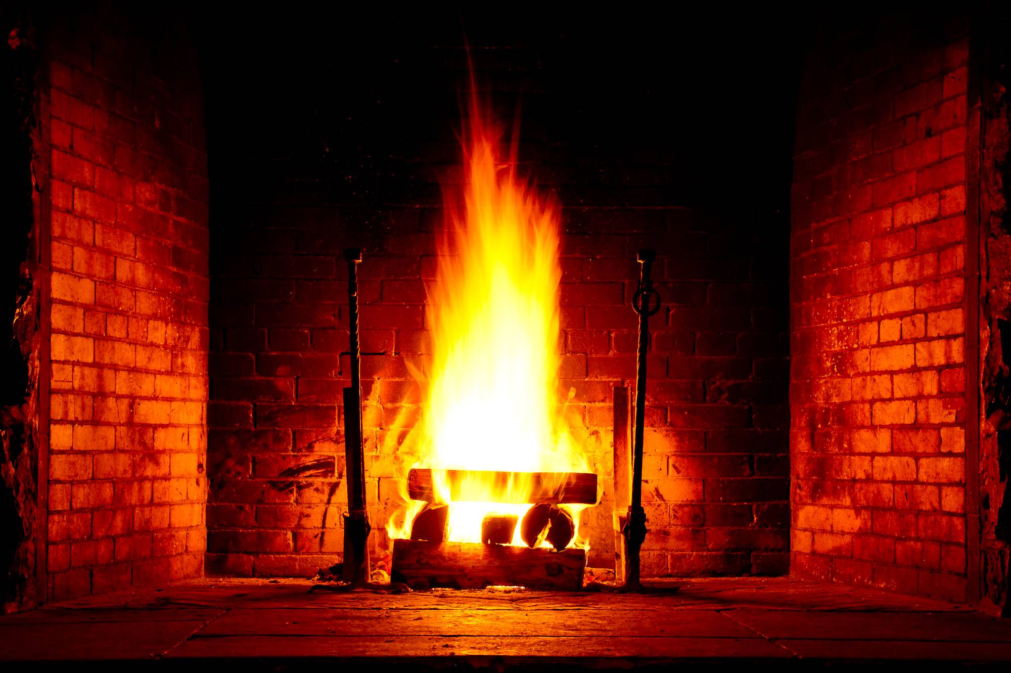 Wallpapers stove fireplace firewood on the desktop