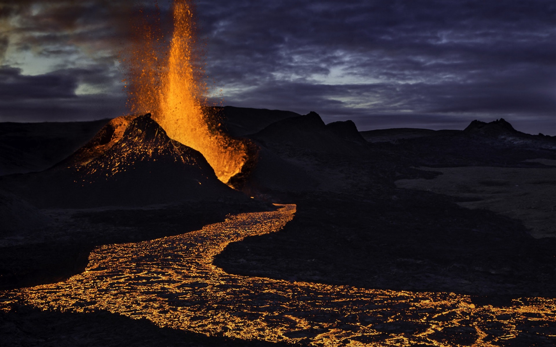 Lava Volcano eruption