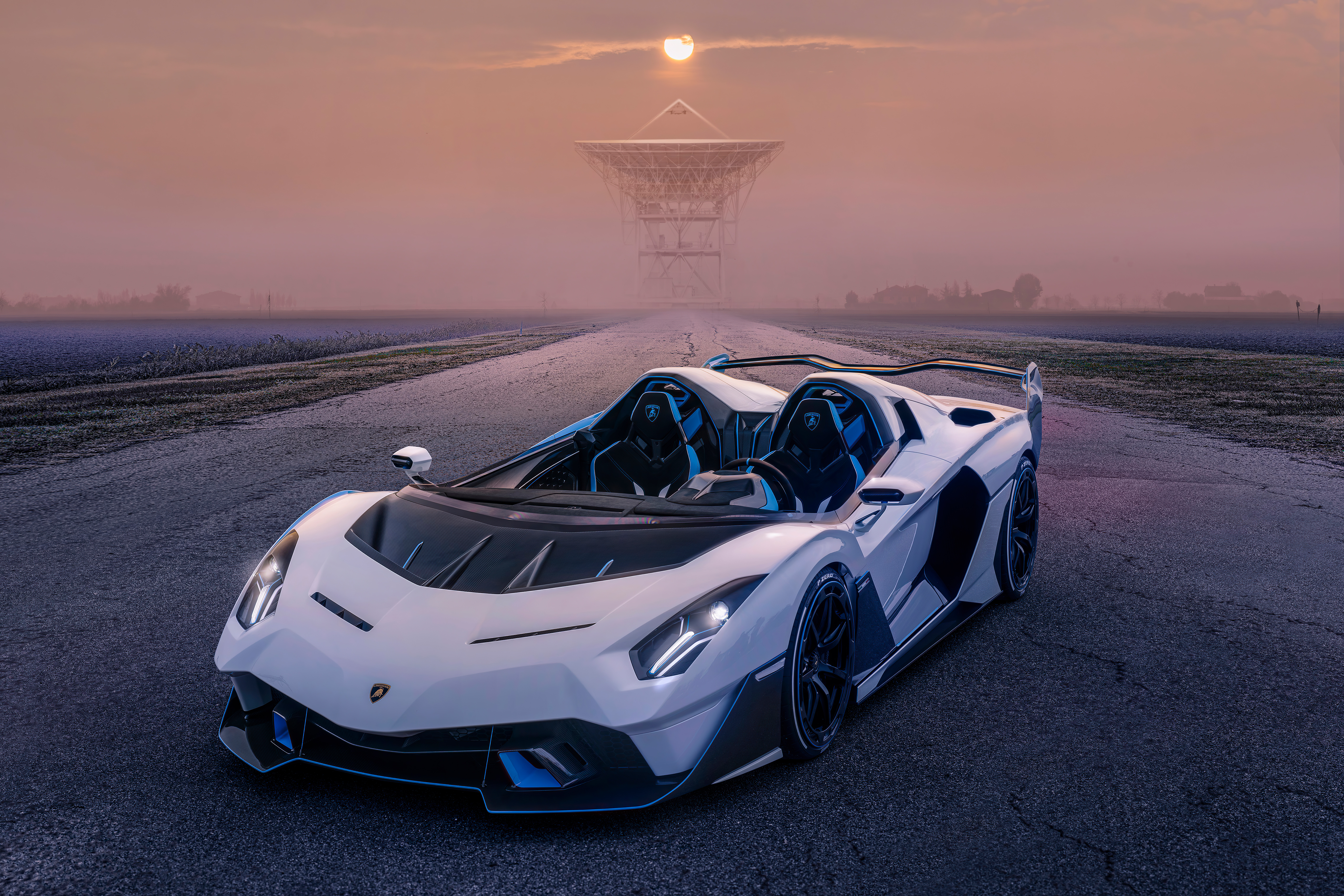 Free photo Lamborghini sc20 at sunset.