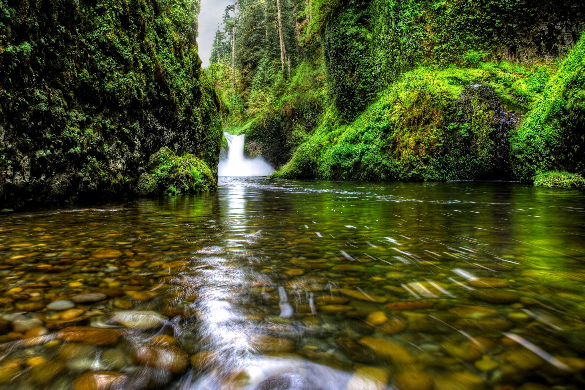 Обои Oregon Columbia Gorge Ущелье реки Колумбия на рабочий стол