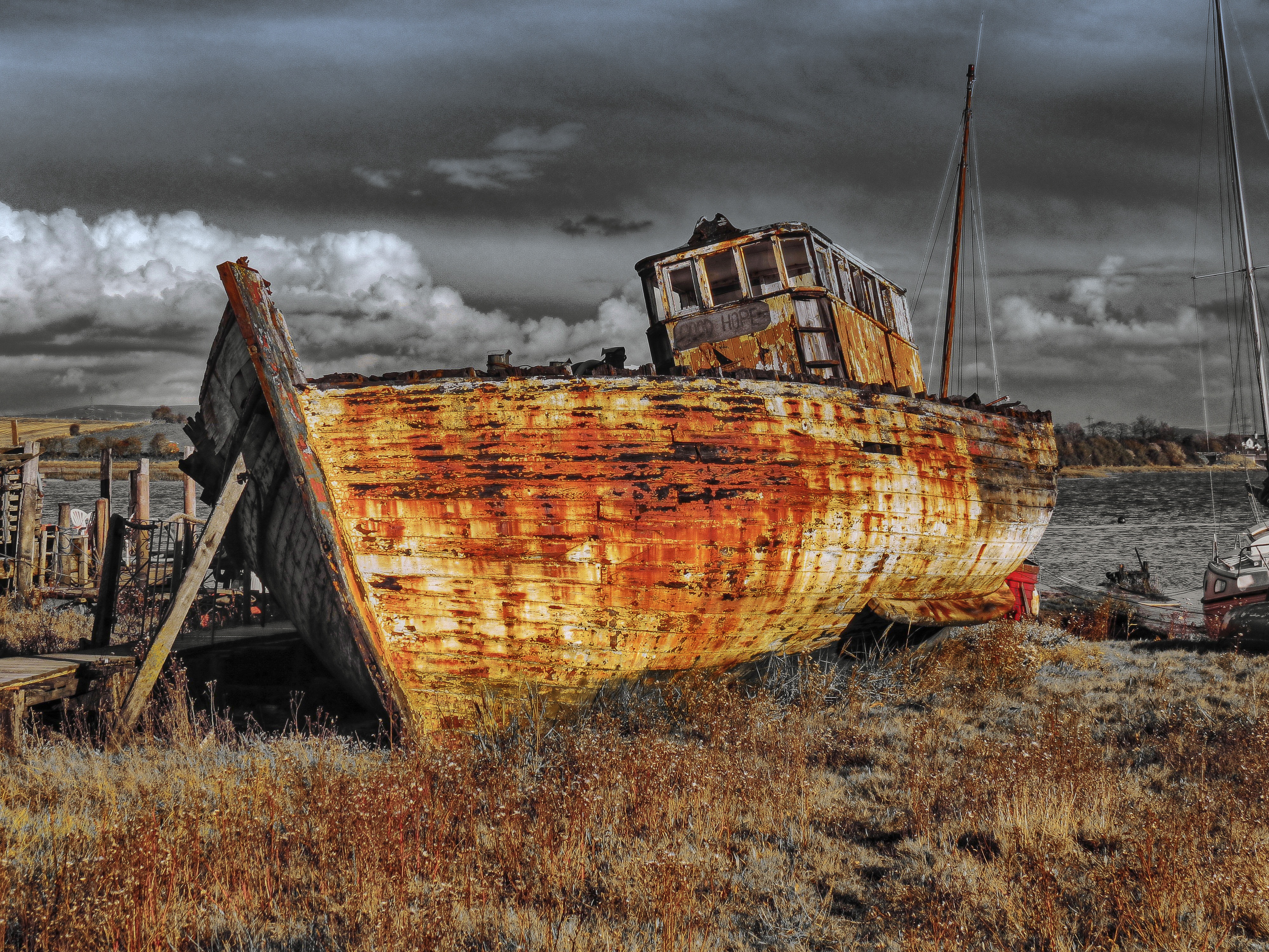 Wallpapers wreck sailing ship rust on the desktop