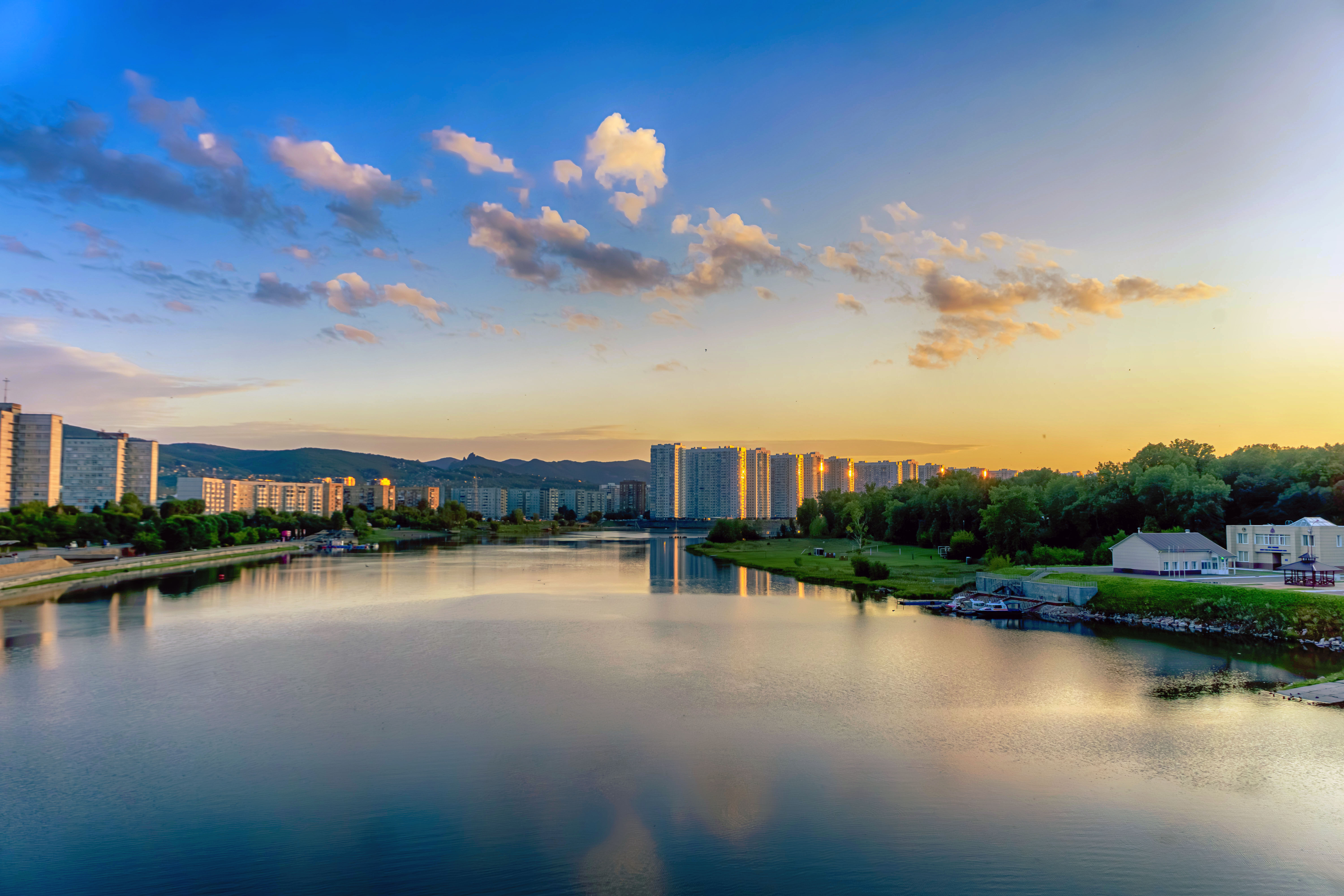 Evening in Krasnoyarsk