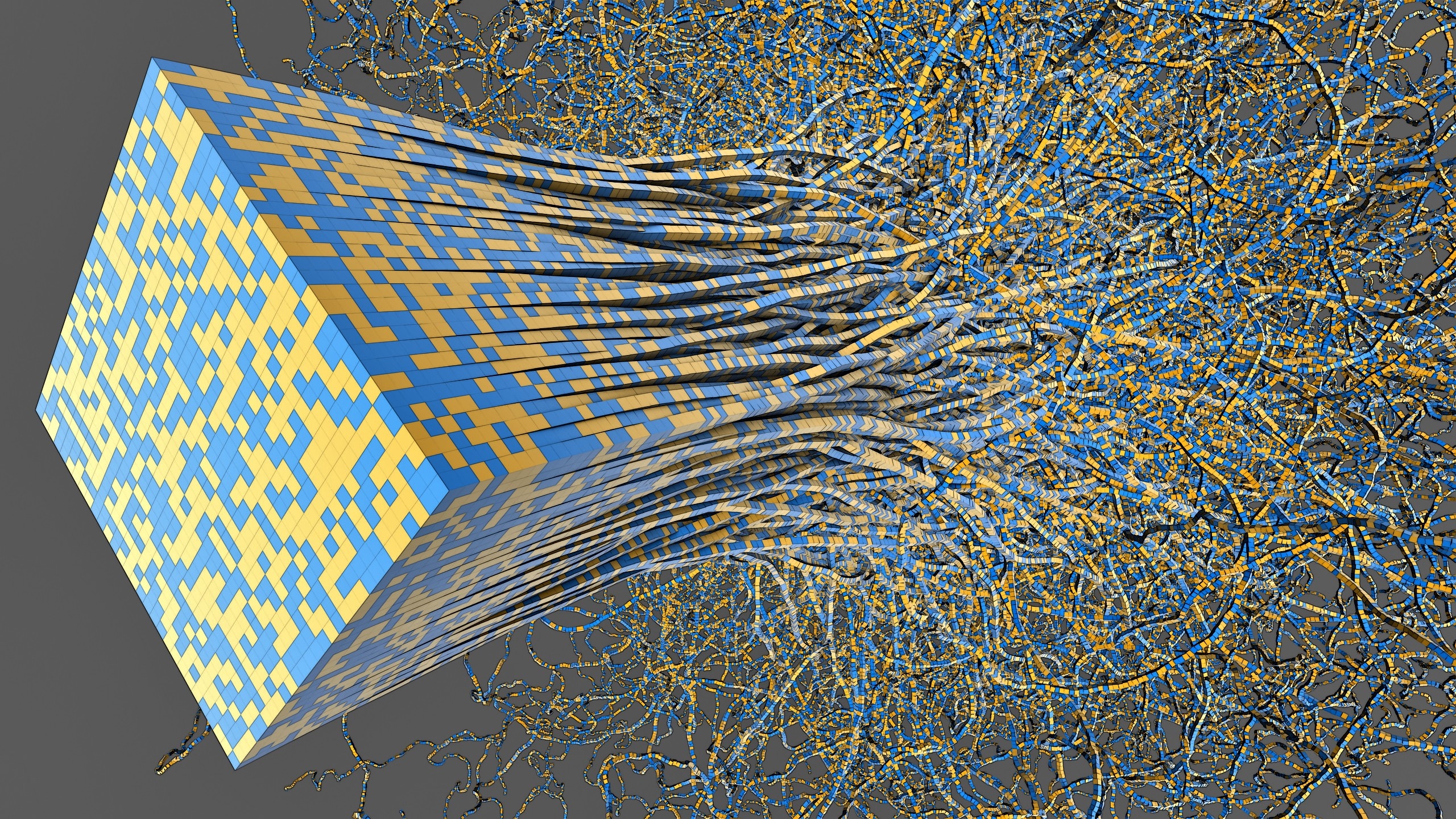 Обои куб бумага нарезка на рабочий стол