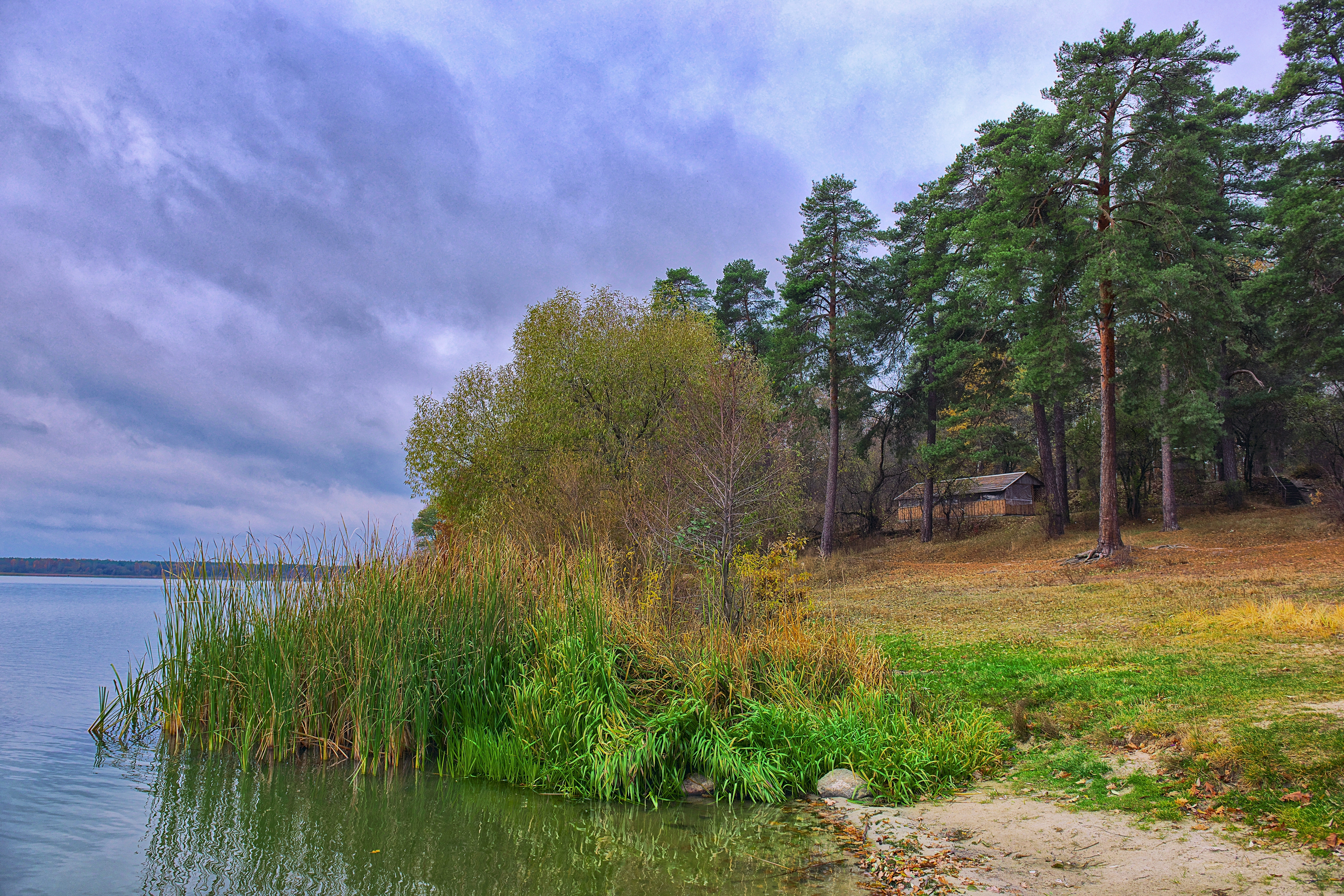 Бесплатное фото Домик у озера