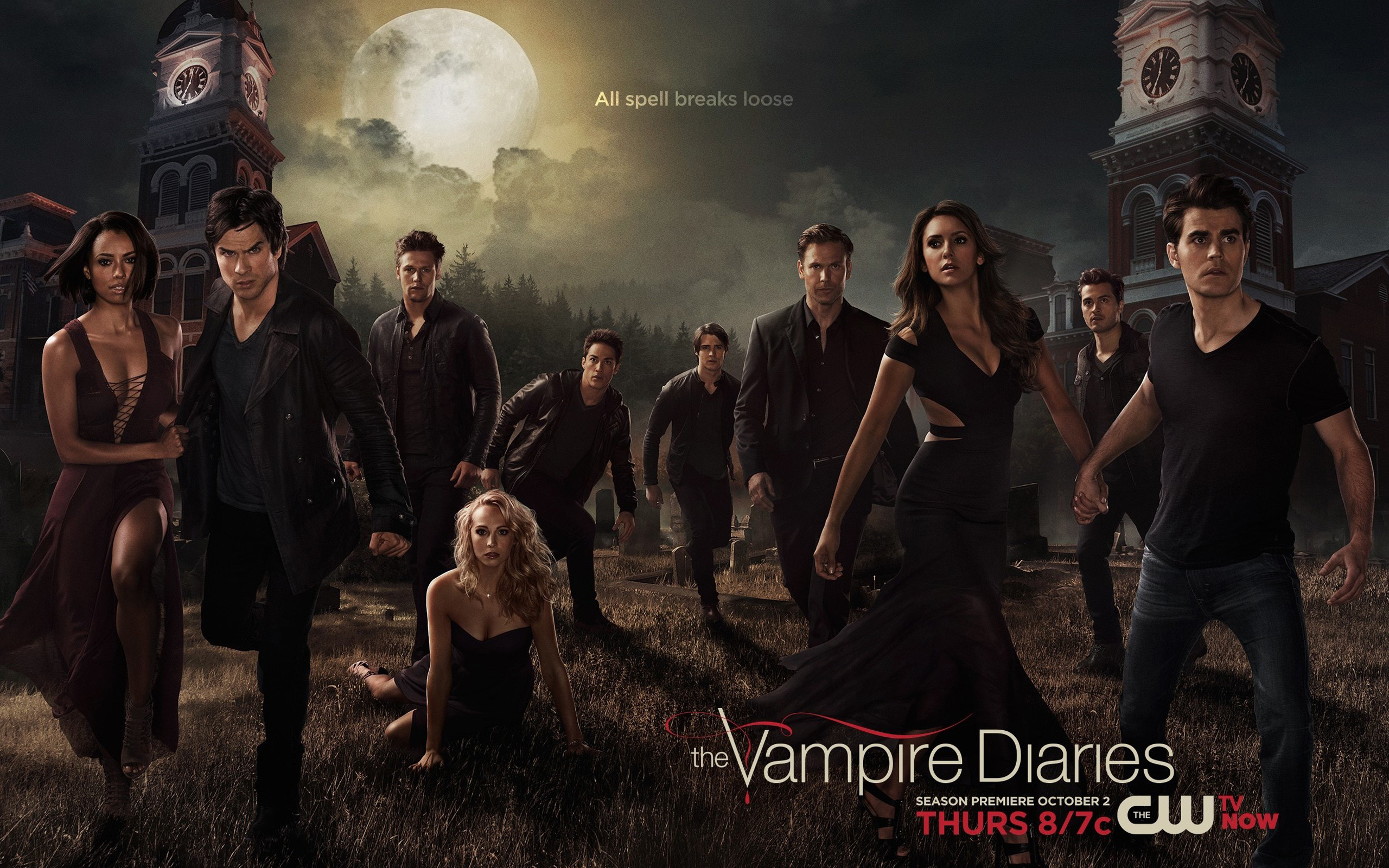 Wallpapers people the vampire Diaries actors on the desktop