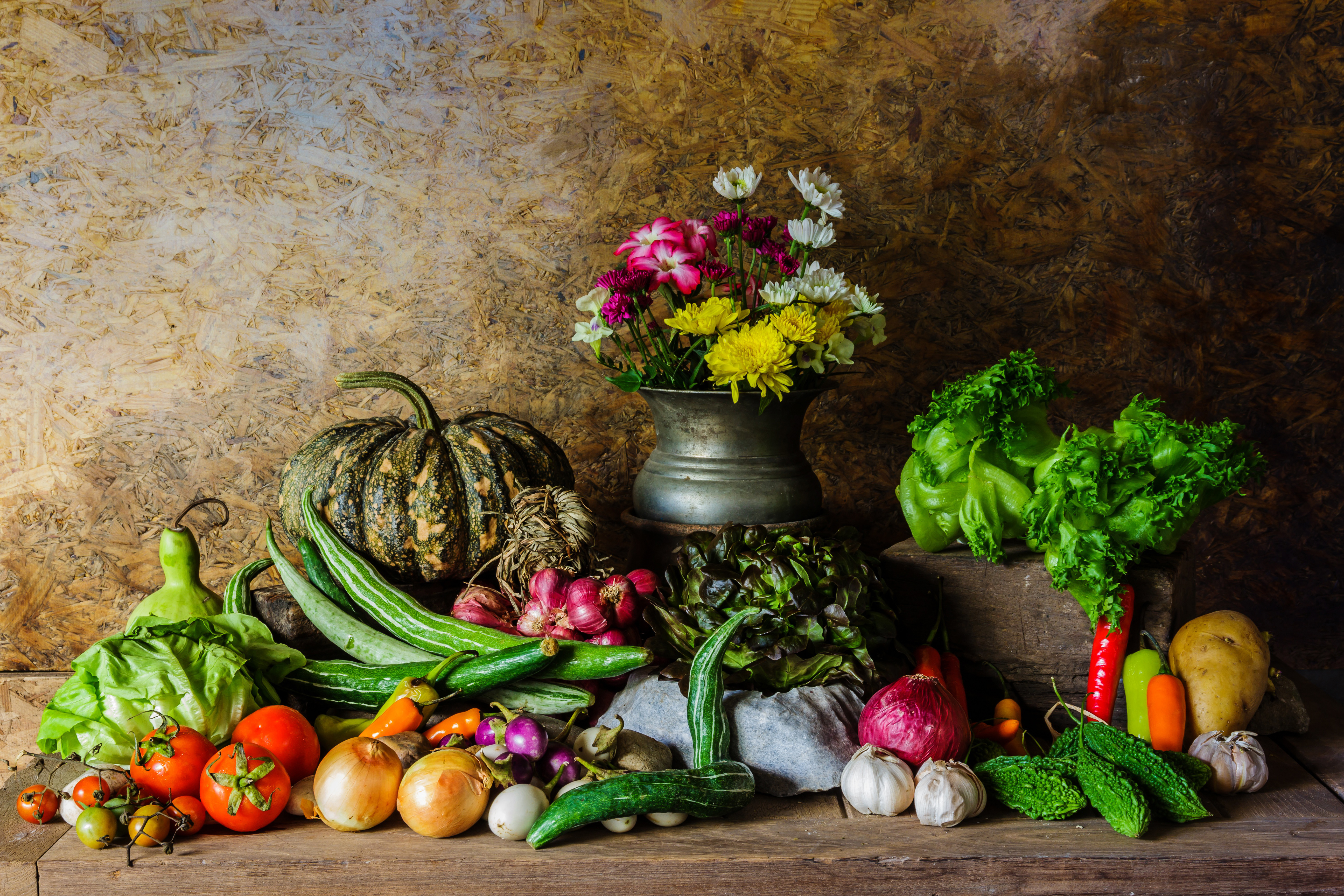 Free photo Flowers and Vegetables