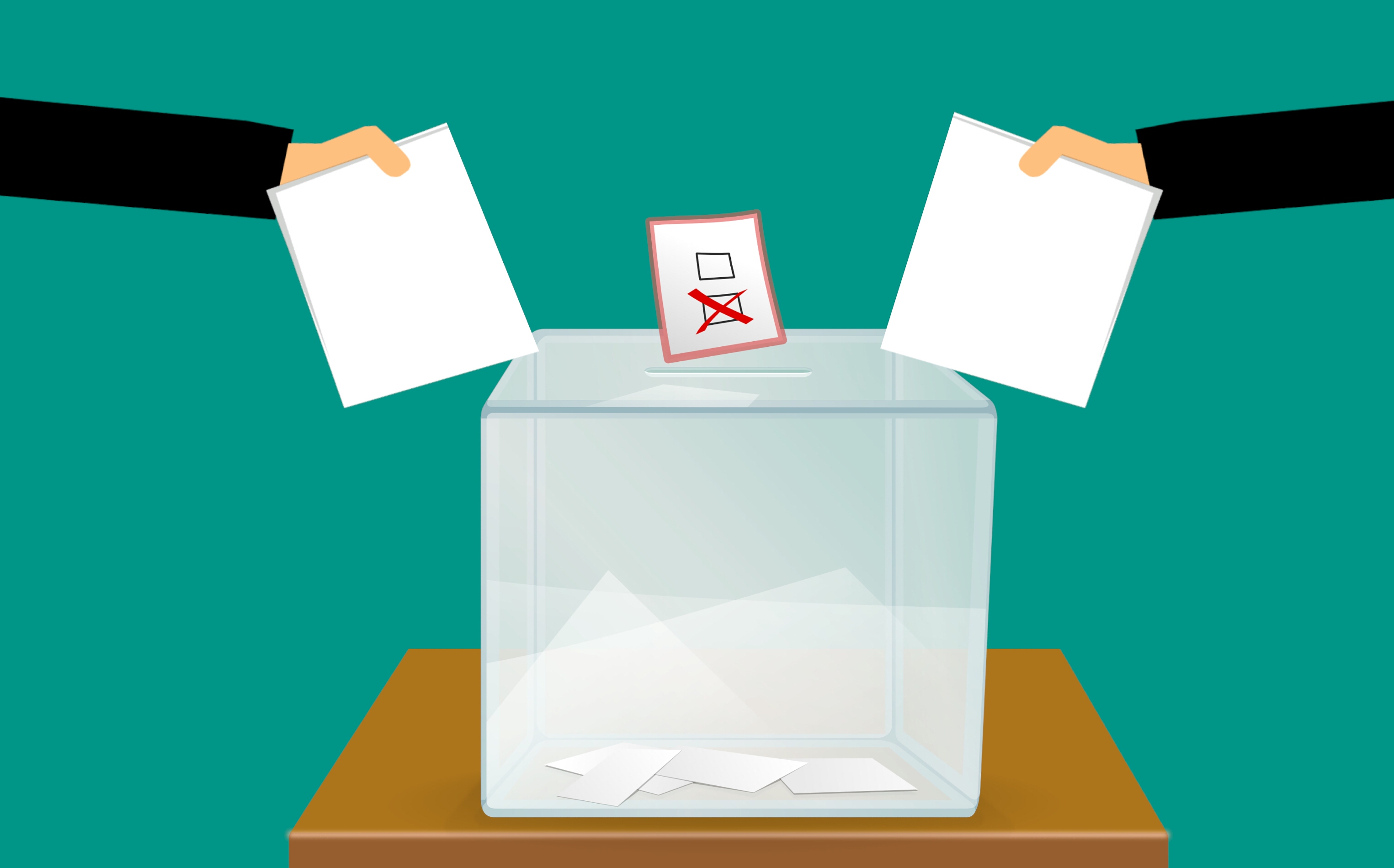Wallpapers vote voting box on the desktop