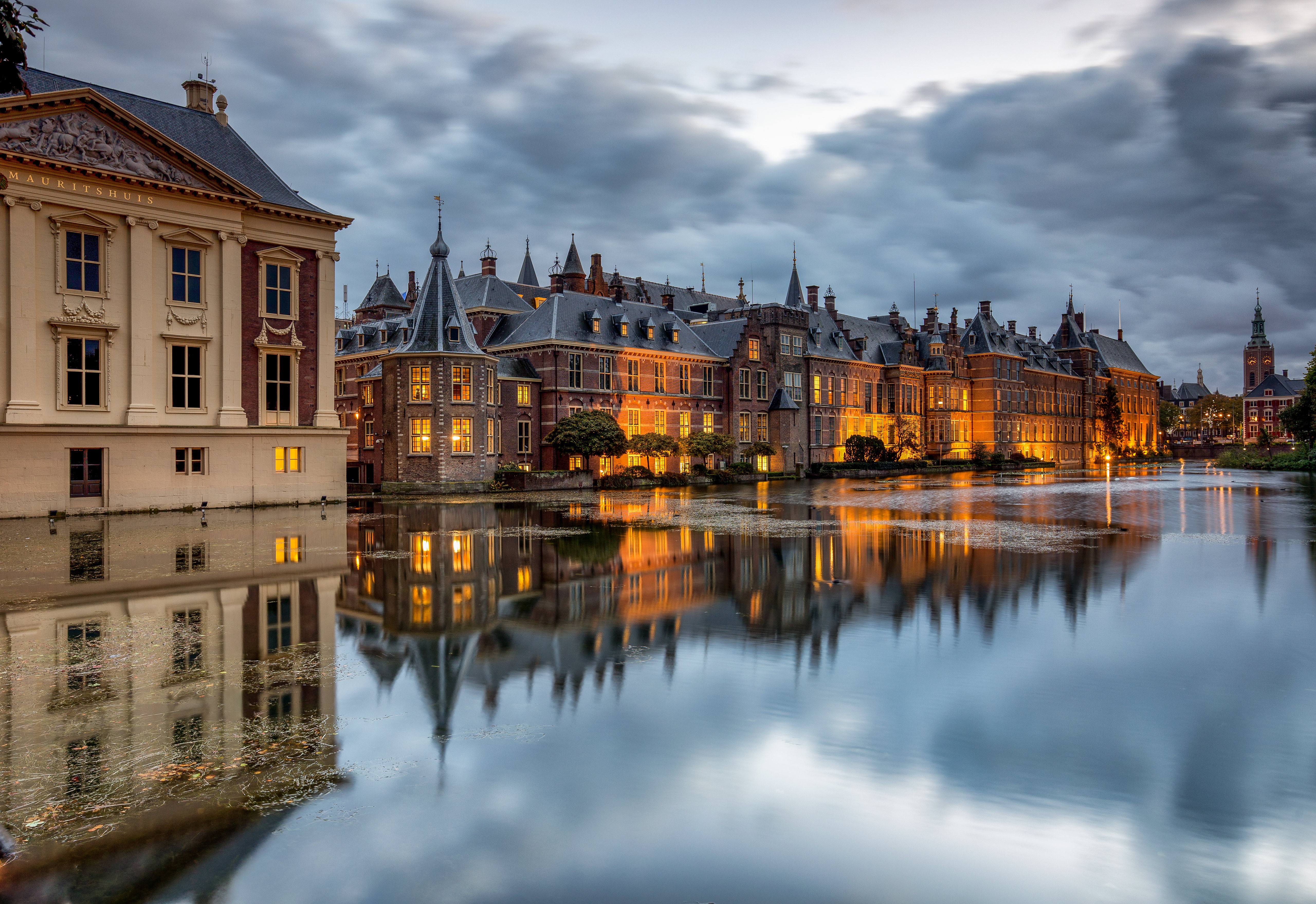 Обои Нидерланды пруд отражение на рабочий стол