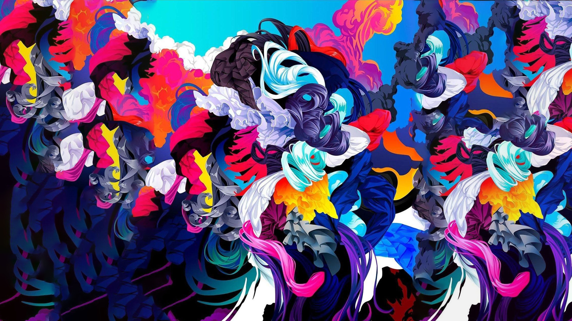 Wallpapers color colorful blending pattern on the desktop