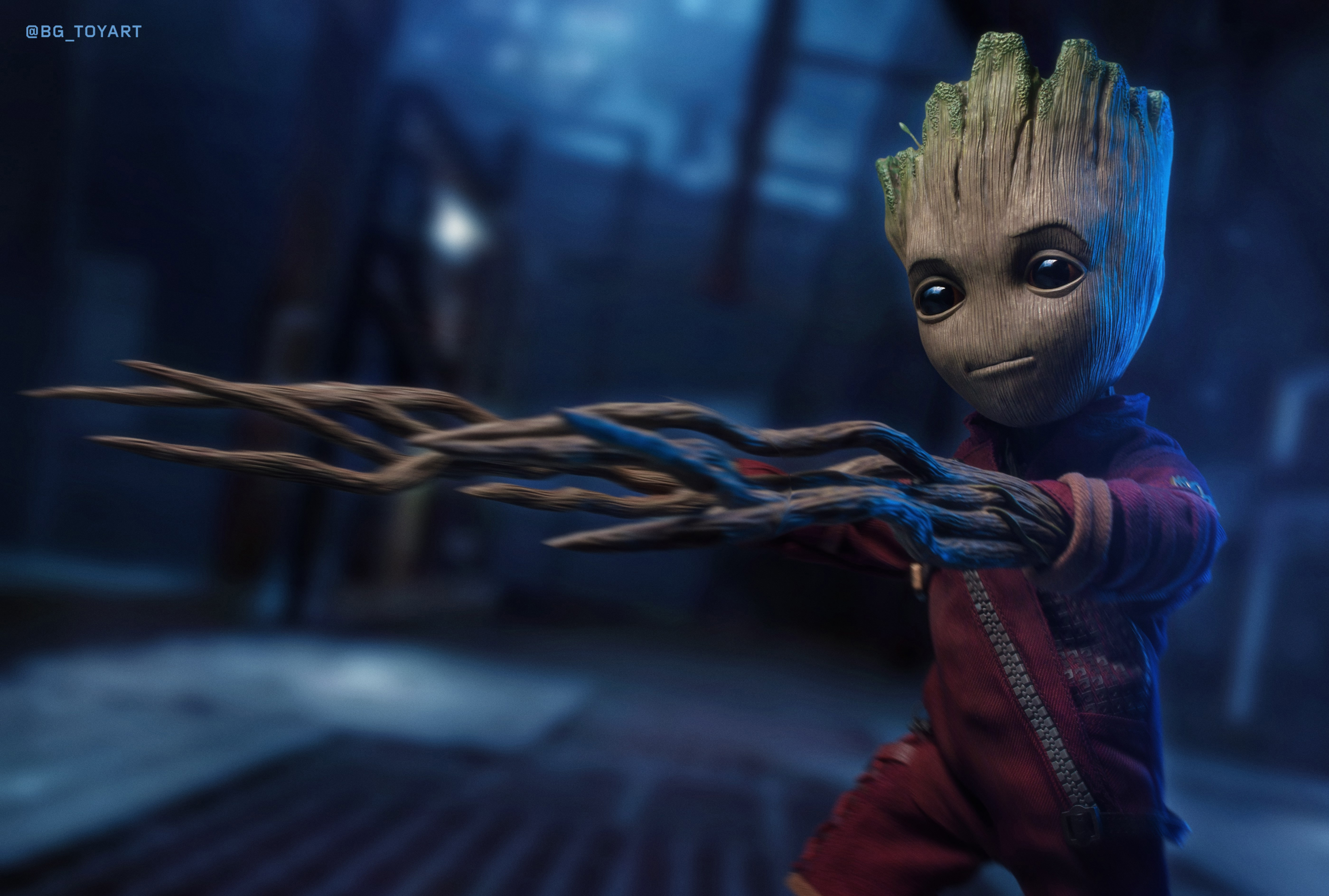 Wallpapers superheroes baby Groot Groot on the desktop