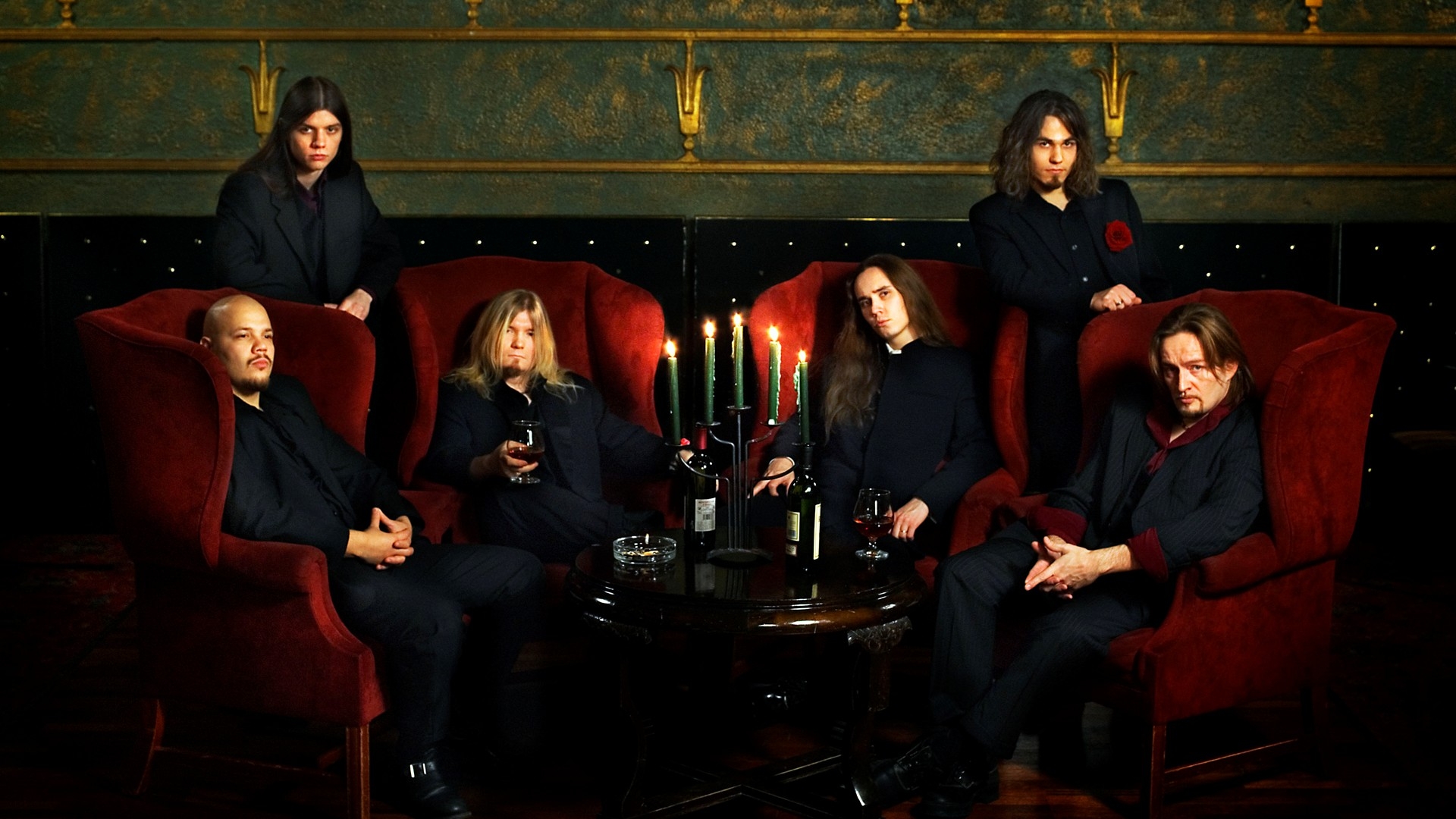 Wallpapers band candles armchairs on the desktop