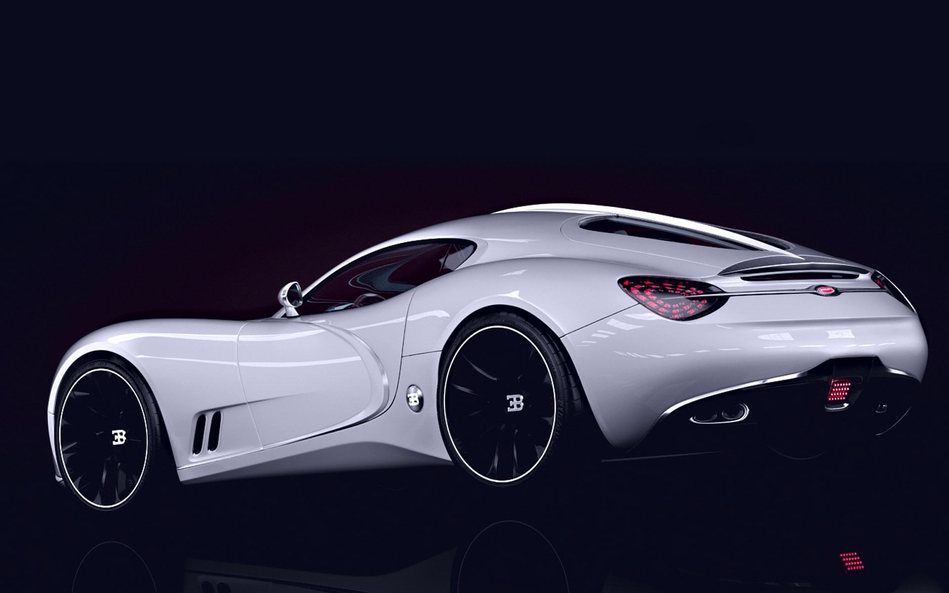 Wallpapers bugatti white sports car on the desktop