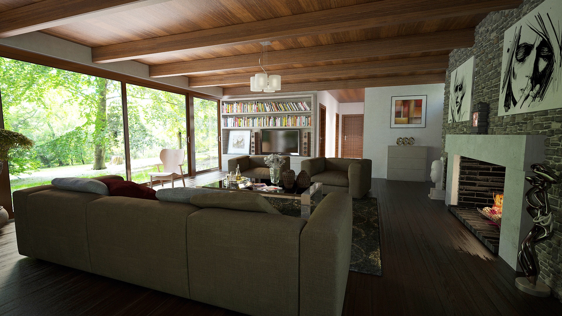 Wallpapers architecture villa house on the desktop