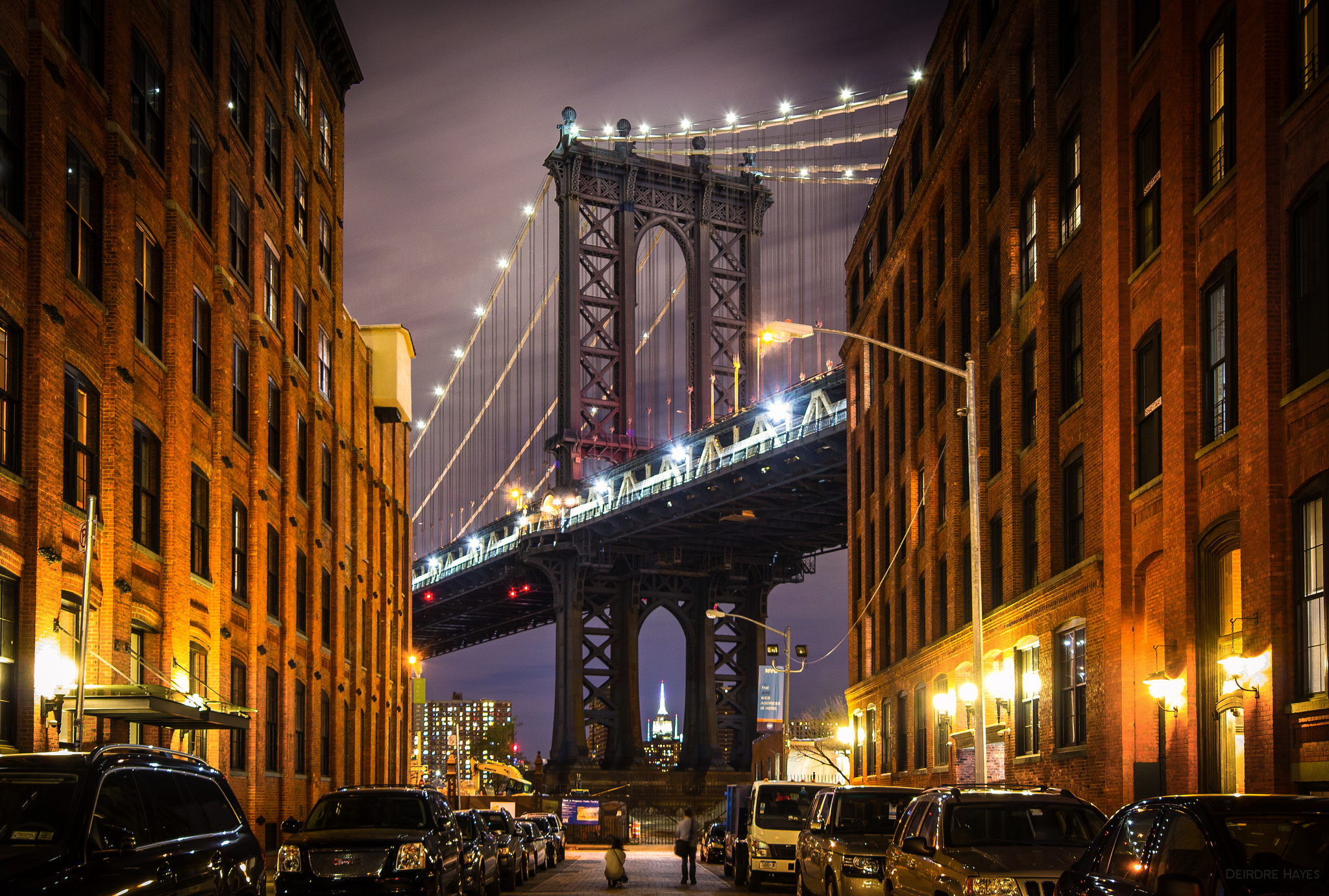 Free photo A view of the huge brooklyn bridge