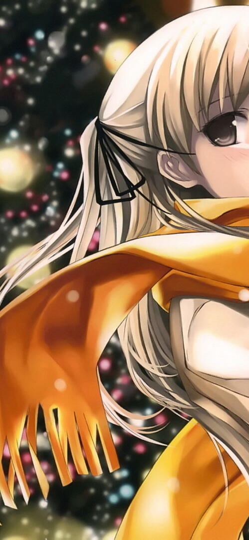 Free photo A drawing of a girl and a nativity