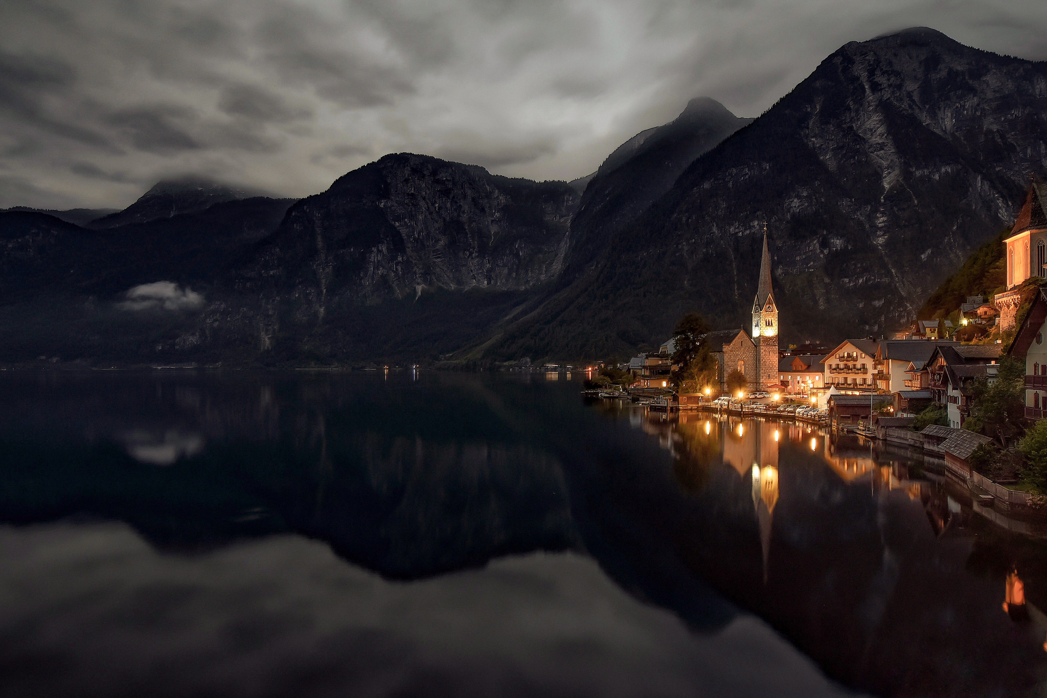 Wallpapers Alps lake Lake Hallstatt on the desktop