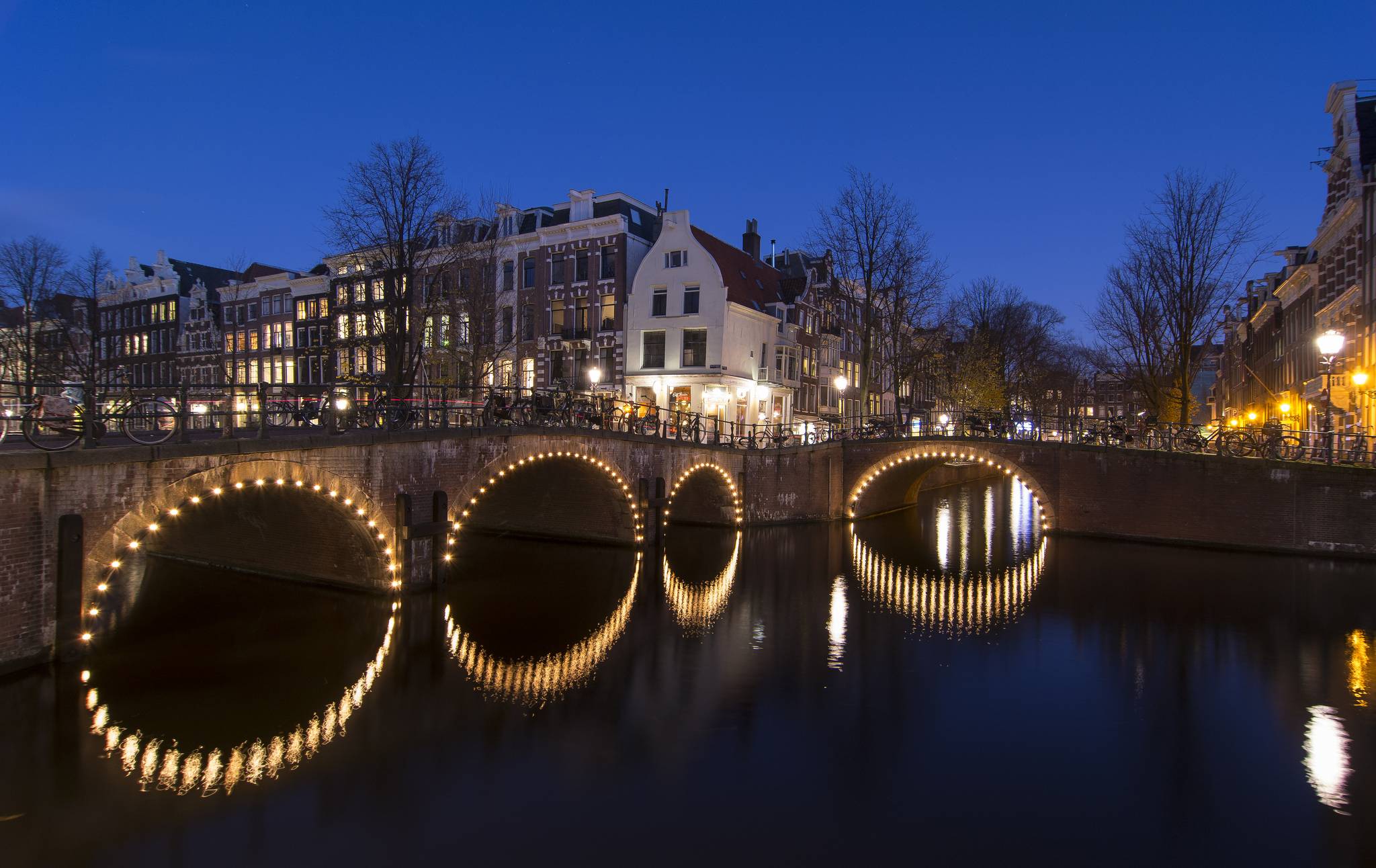 Wallpapers buildings panorama Amsterdam on the desktop