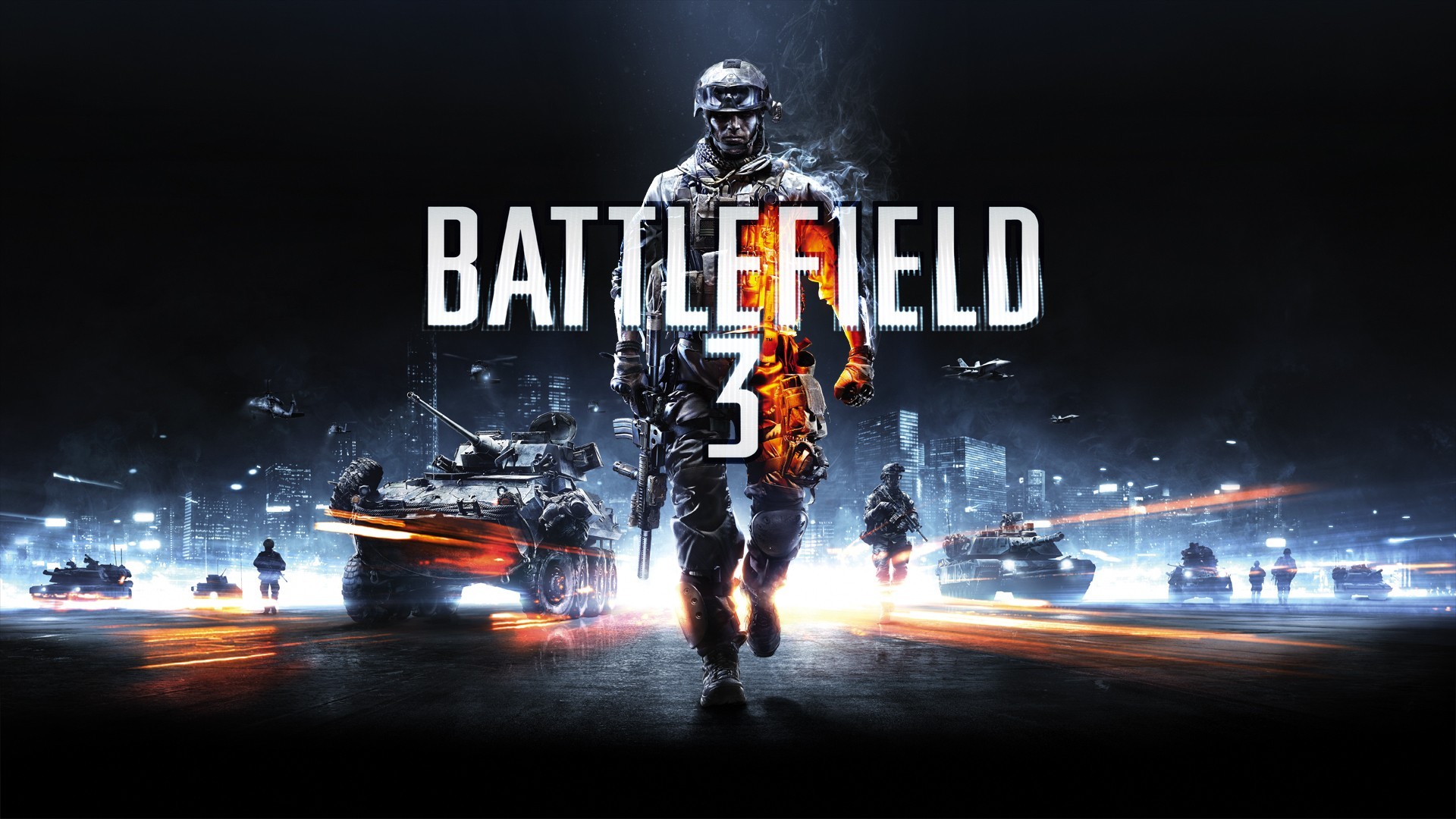 Обои ночь напиток Battlefield 3 на рабочий стол