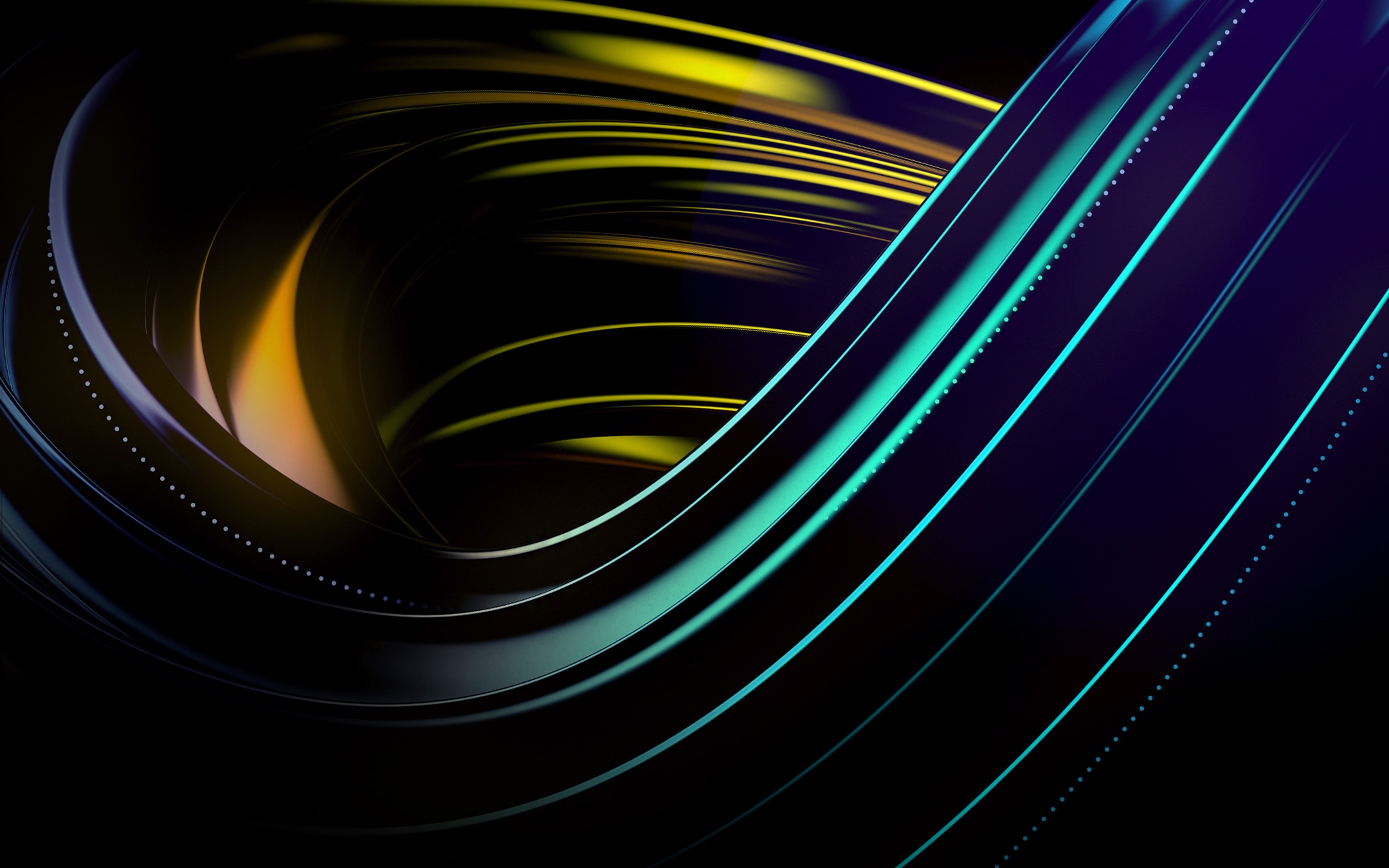 Wallpapers lines waves abstraction on the desktop