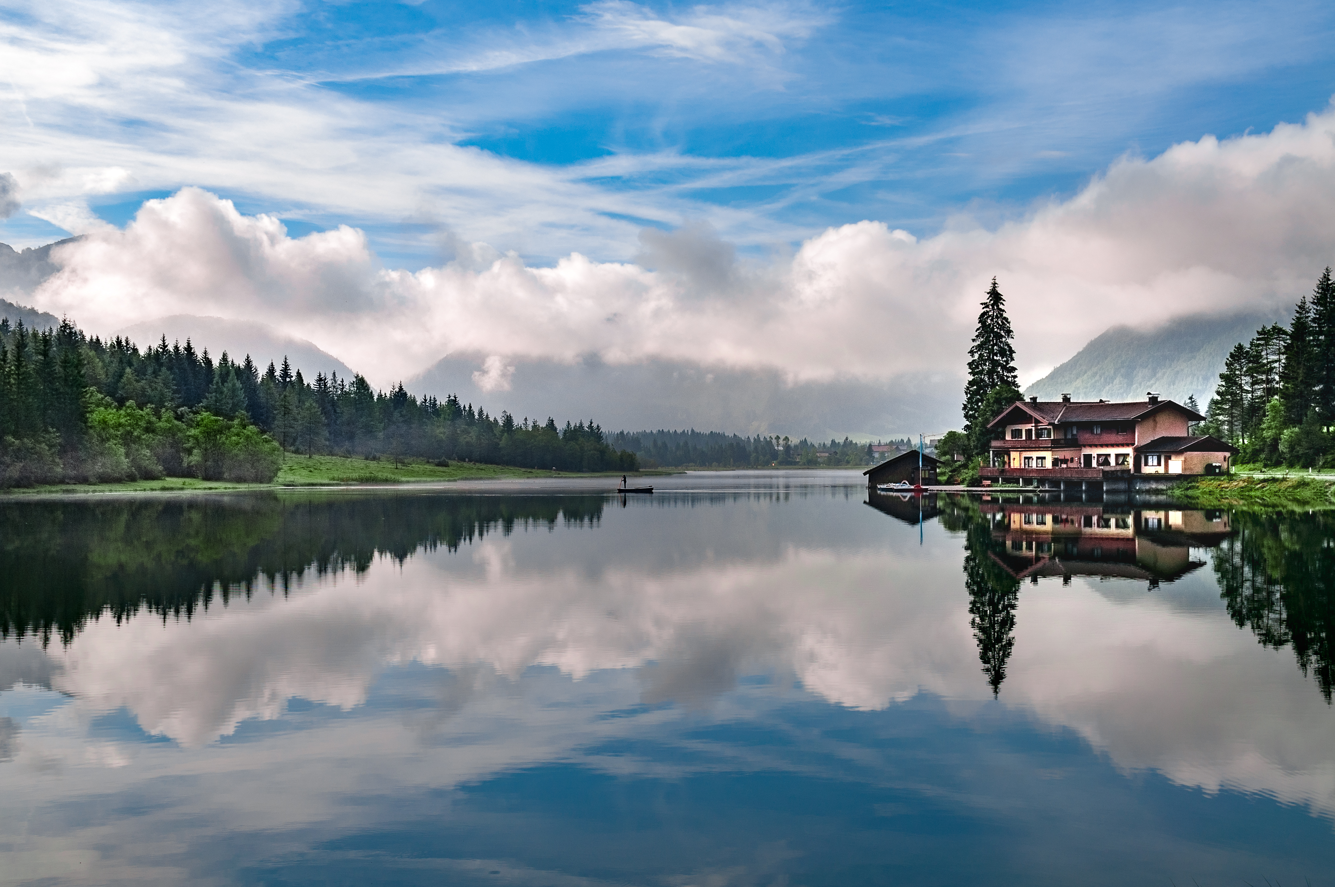 Wallpapers lake hill station nature on the desktop