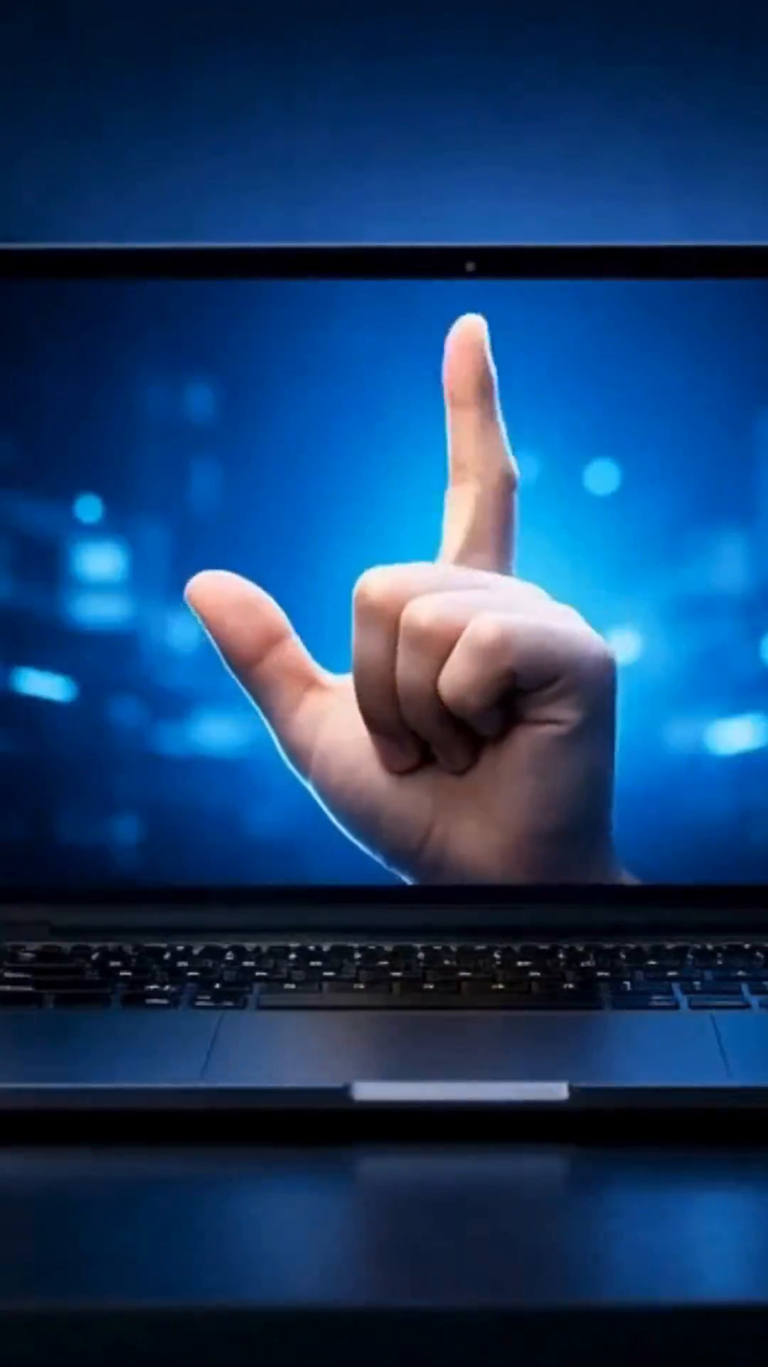 免费视频来自显示器的手势