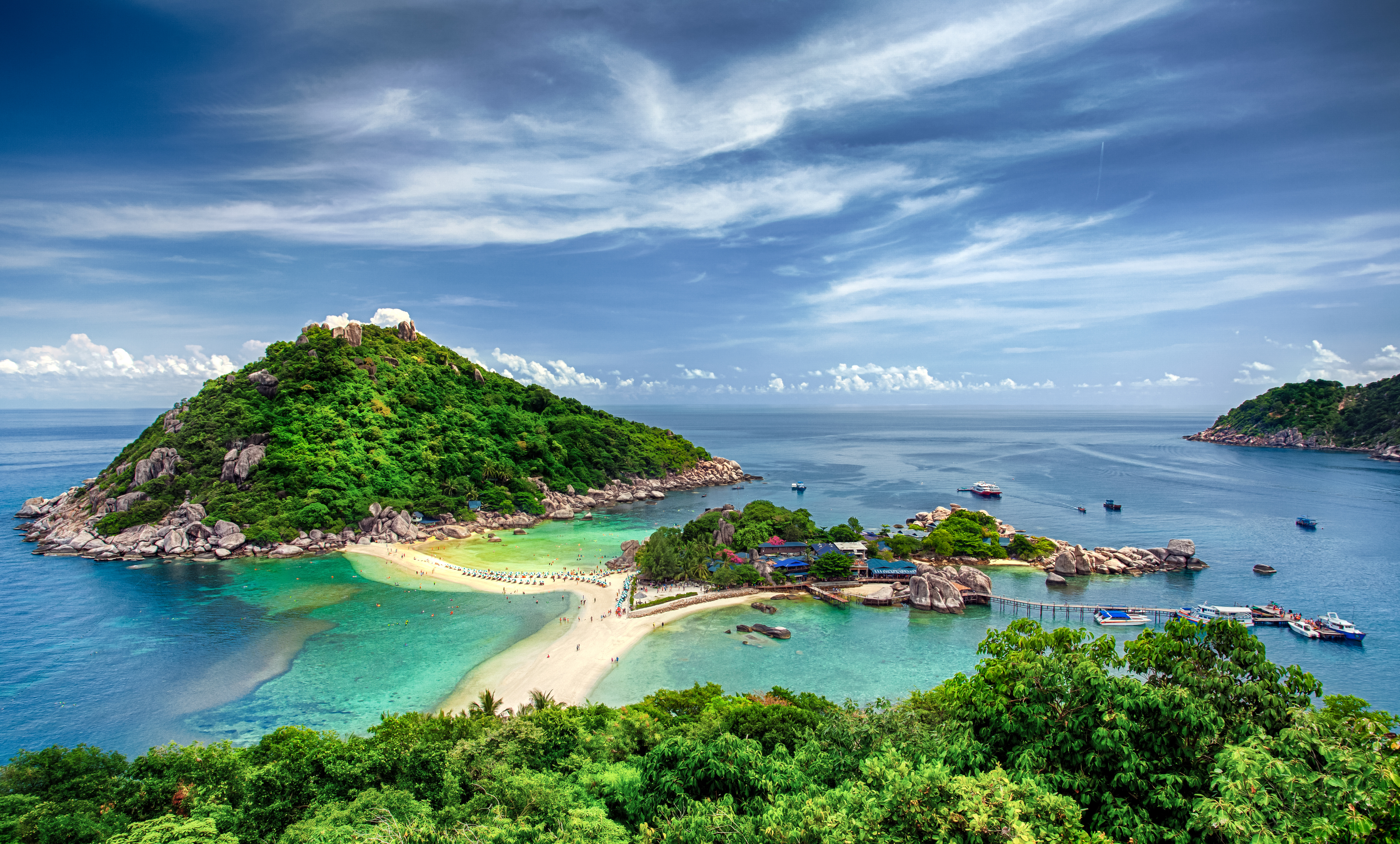 Wallpapers Koh Phangan Thailand Nang yuan and Koh Tao on the desktop