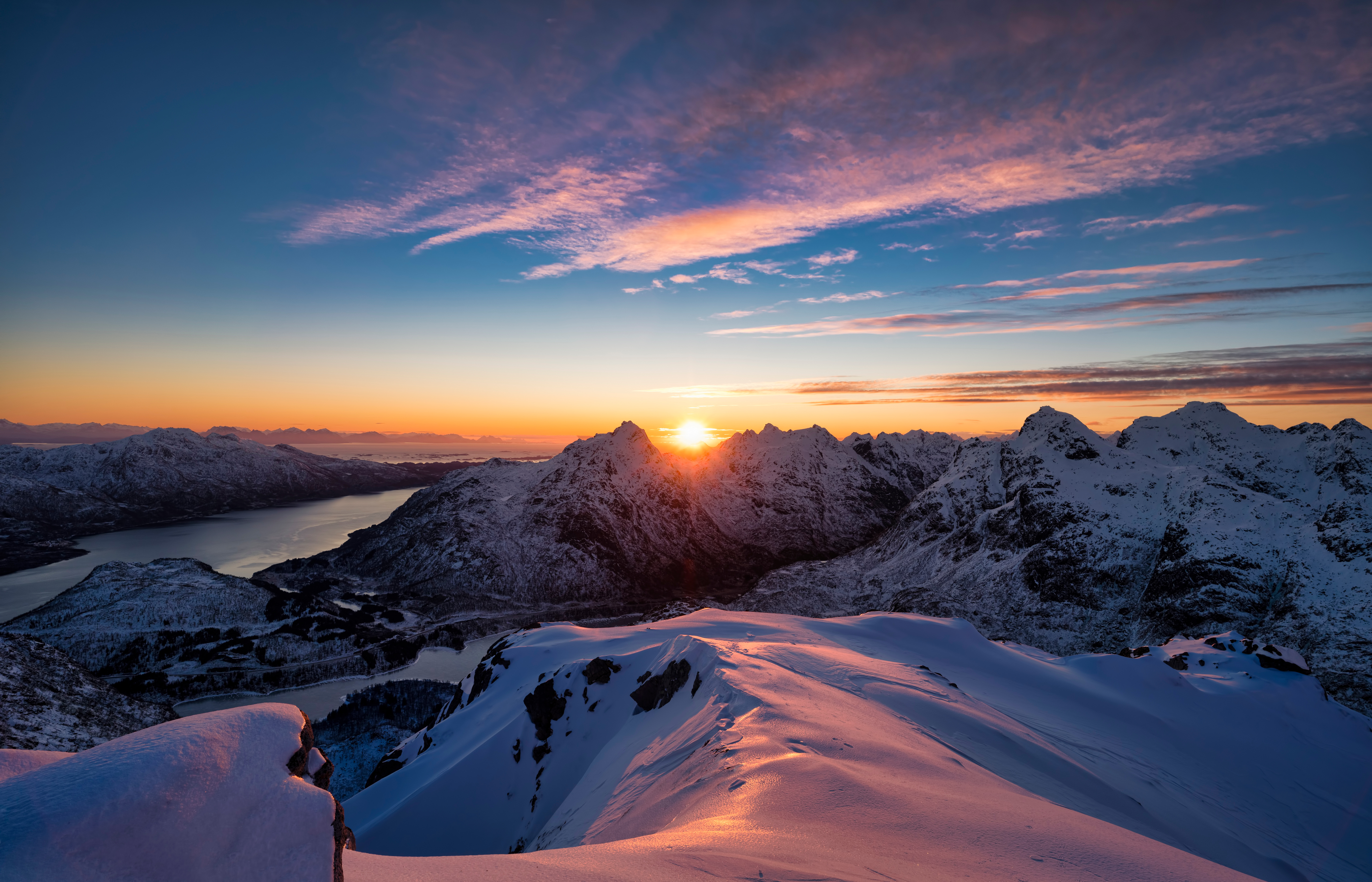 Wallpapers mountain Norge snow mountains on the desktop