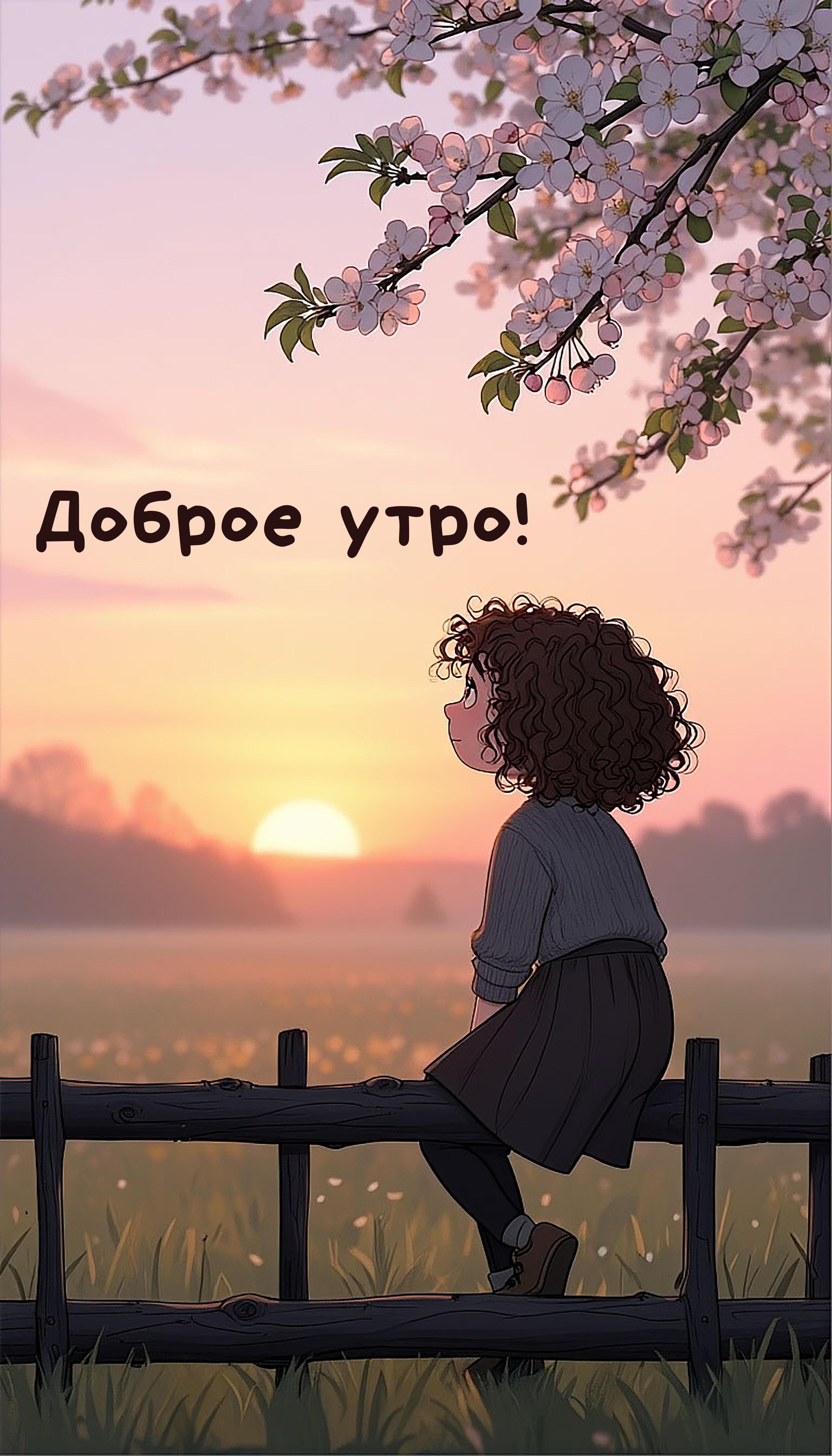 Бесплатная открытка Весенний рассвет