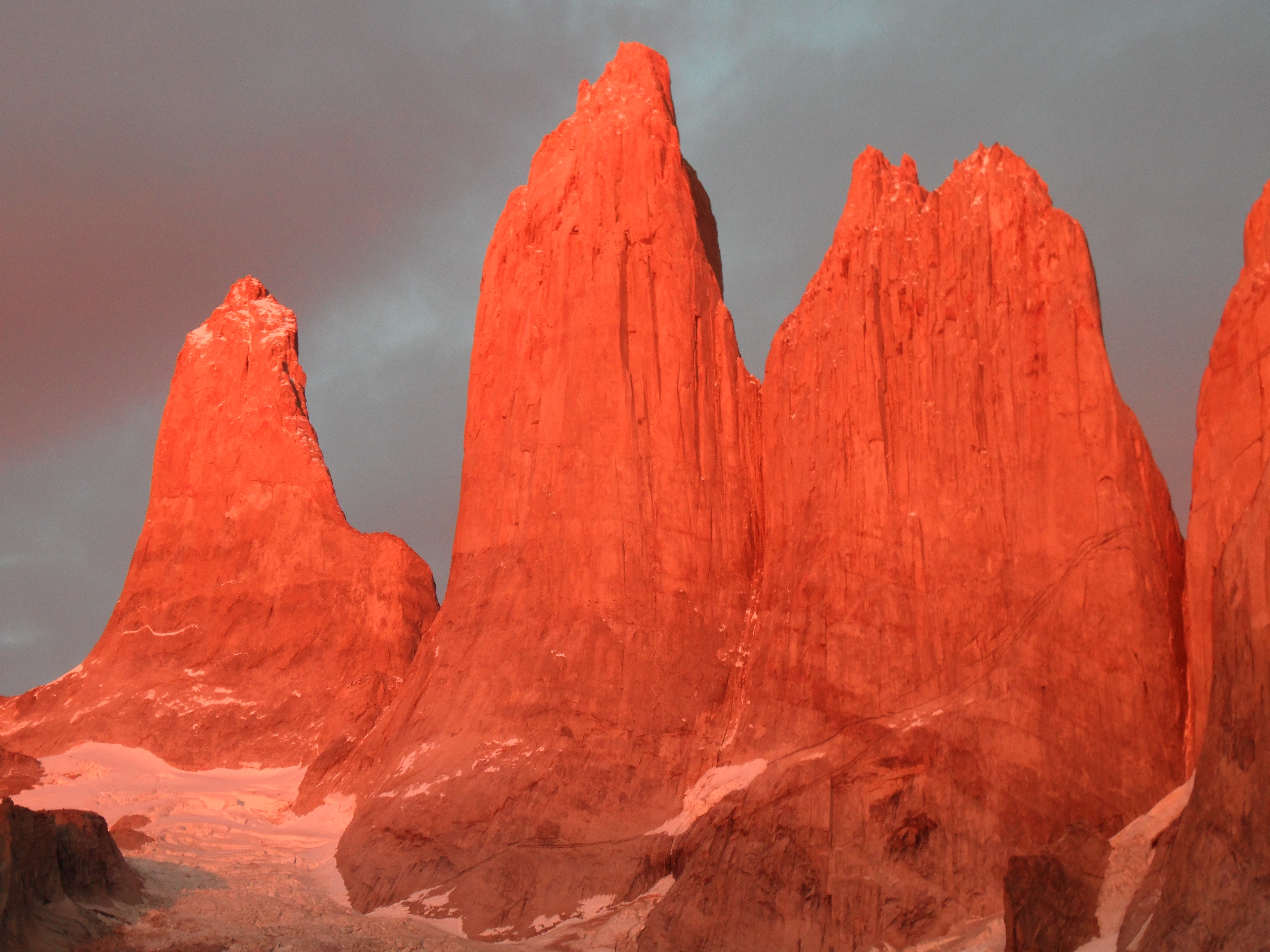 Free photo Sunset in the mountains of South America in Chile