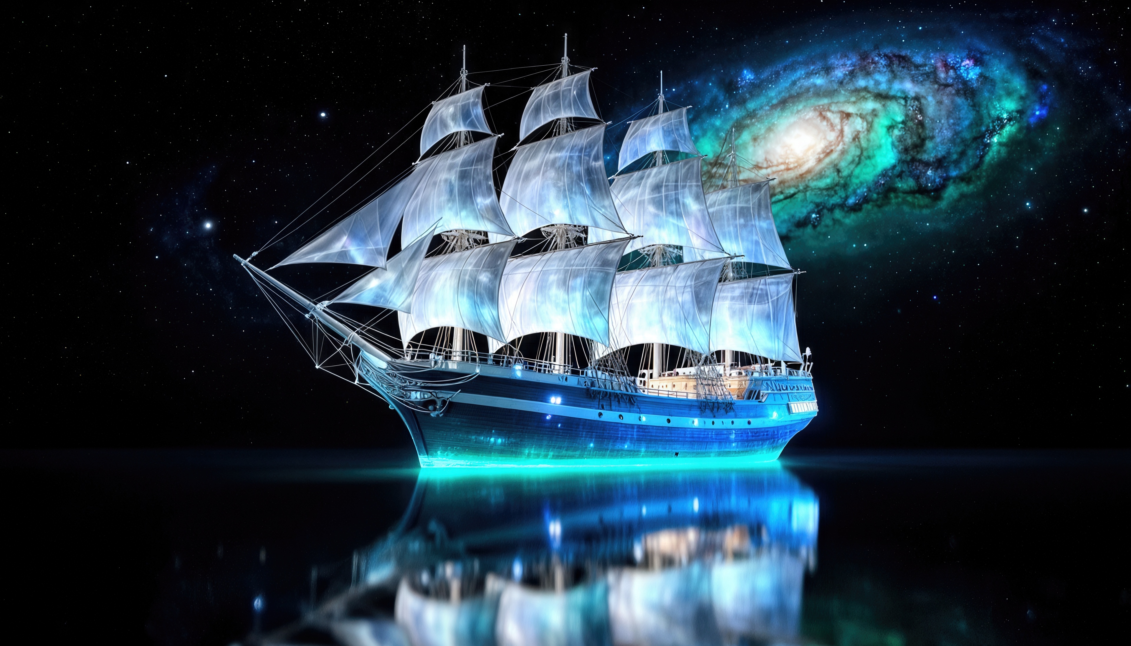 Wallpapers sailboat ship white sails on the desktop