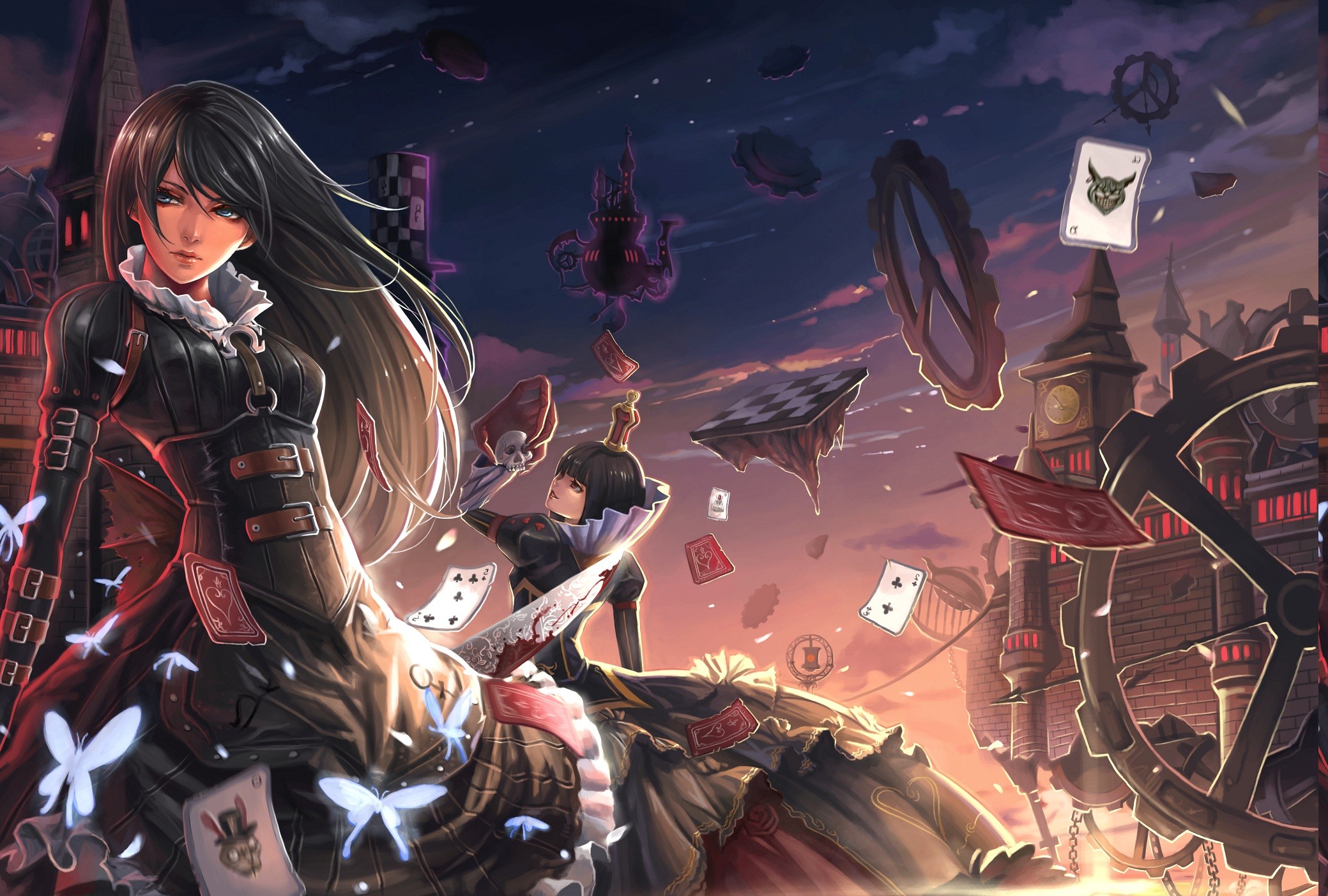 Wallpapers anime Alice in Wonderland soft shading on the desktop