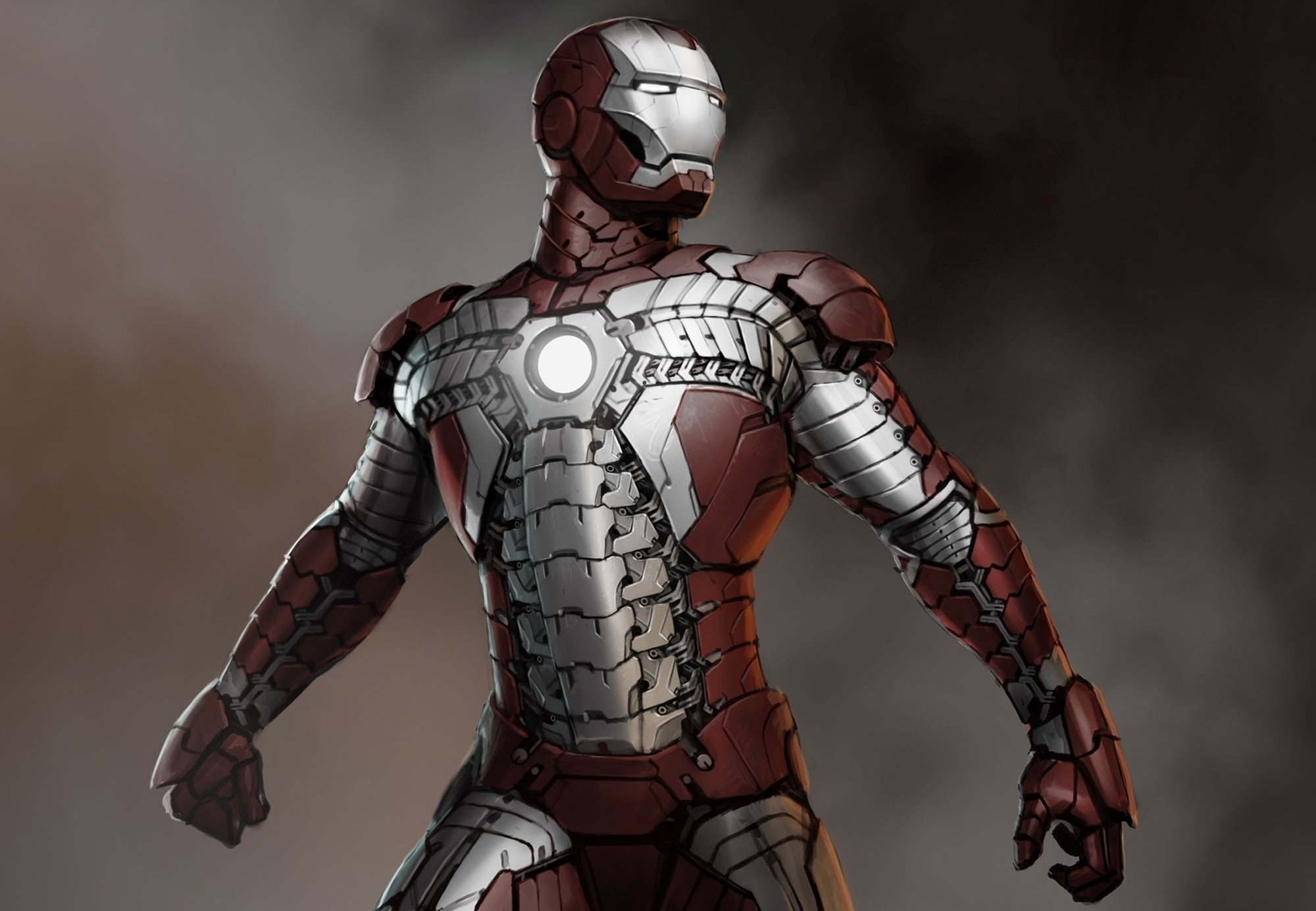 Wallpapers art Iron Man works of art on the desktop