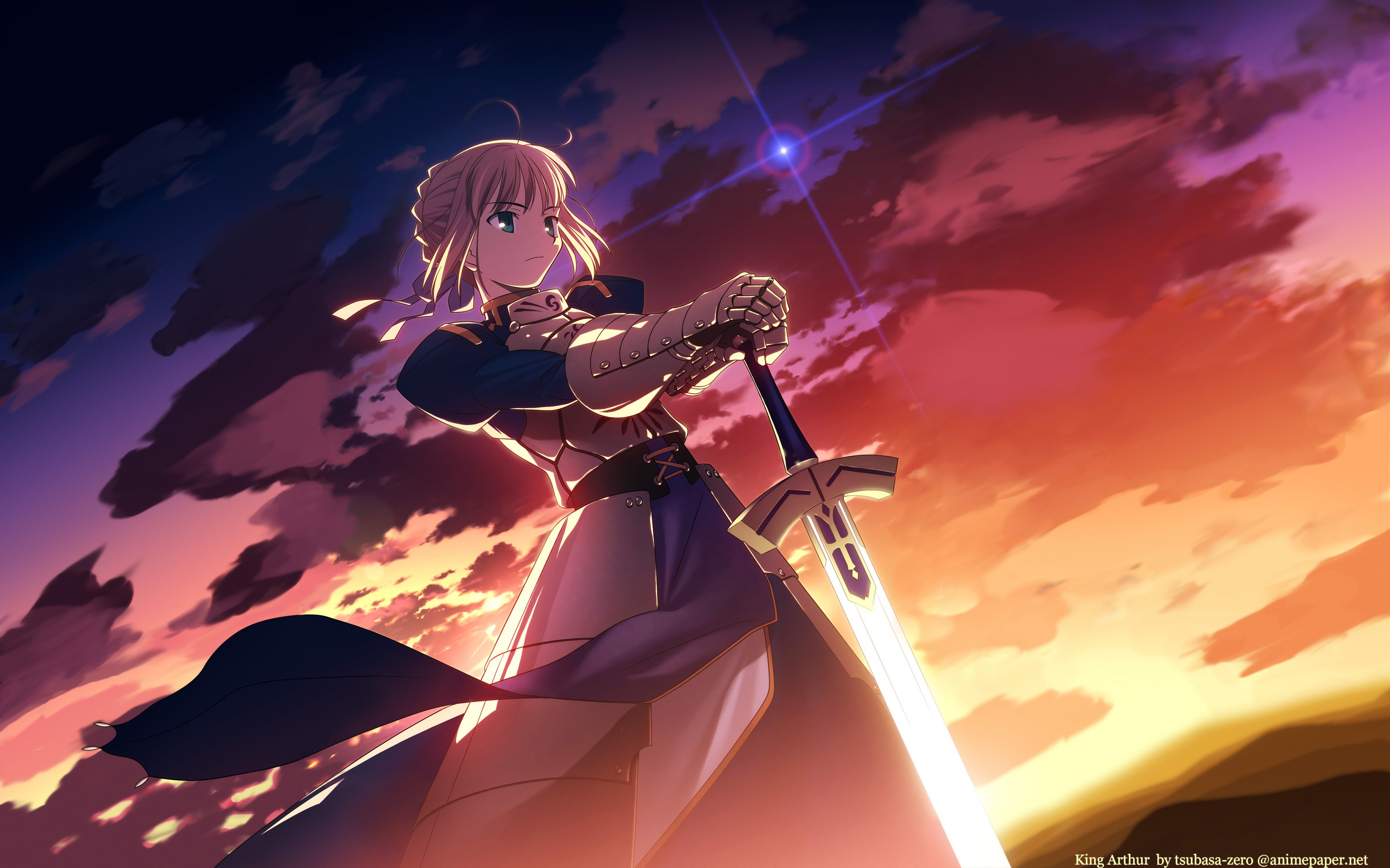 Wallpapers anime girls anime fate series on the desktop