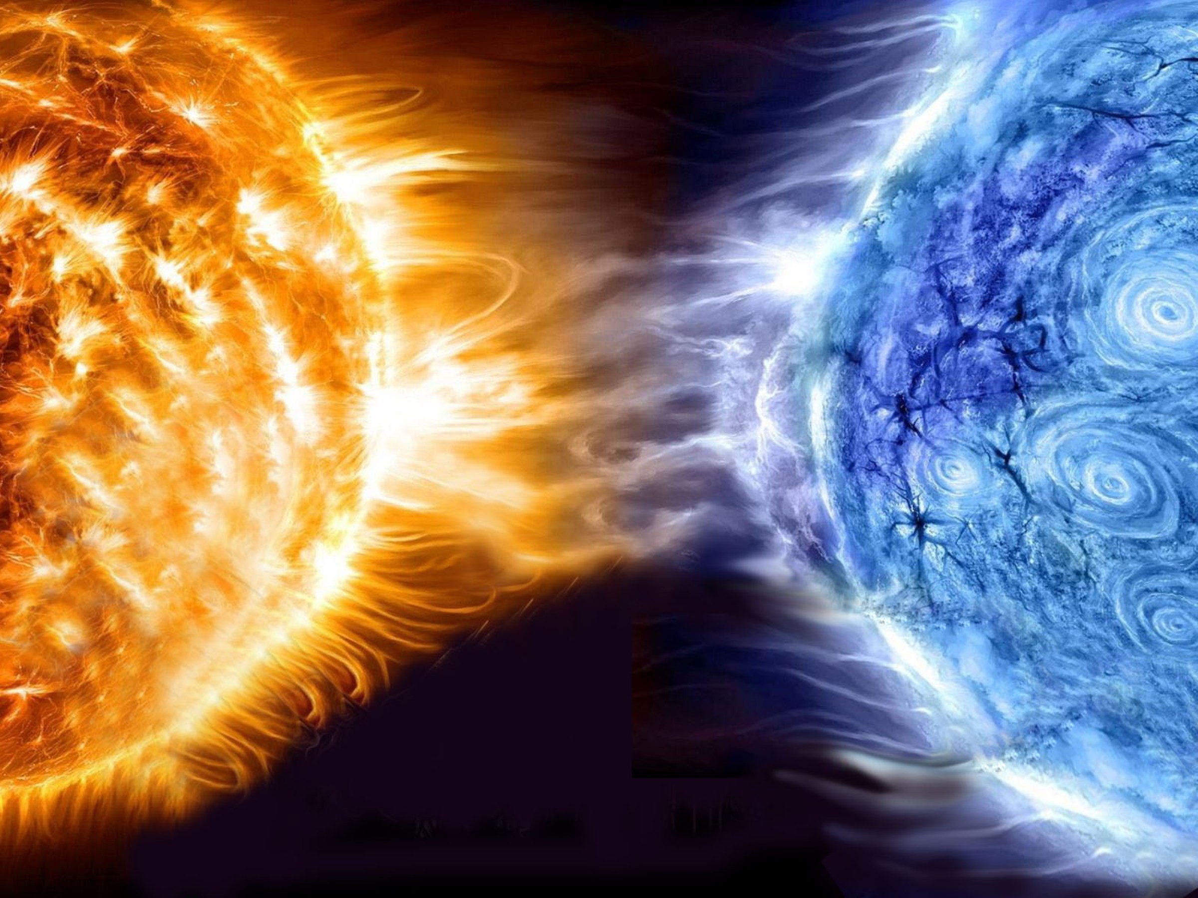 Бесплатное фото Слияние  стихий