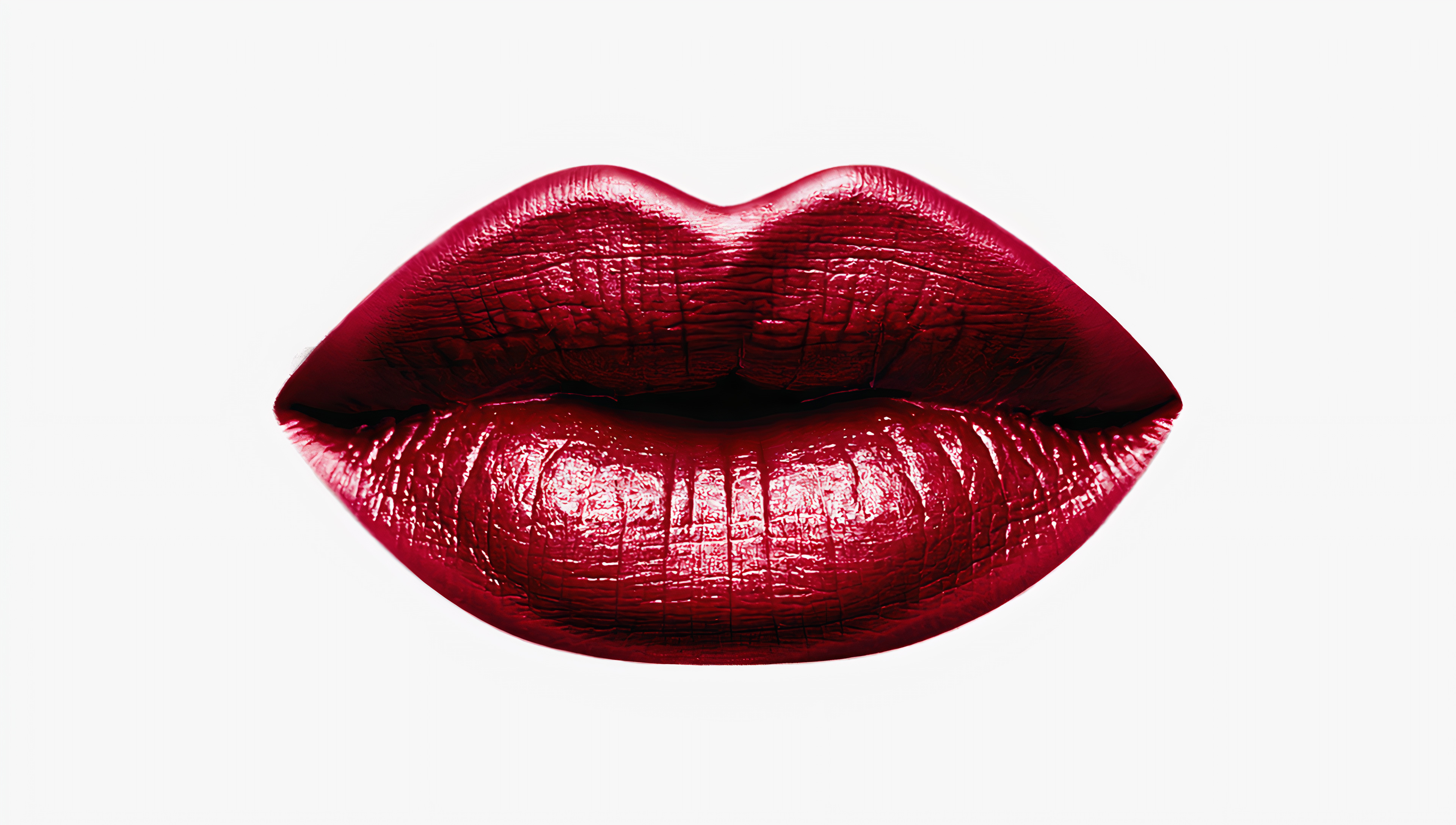 免费照片绘有红唇的抽象画