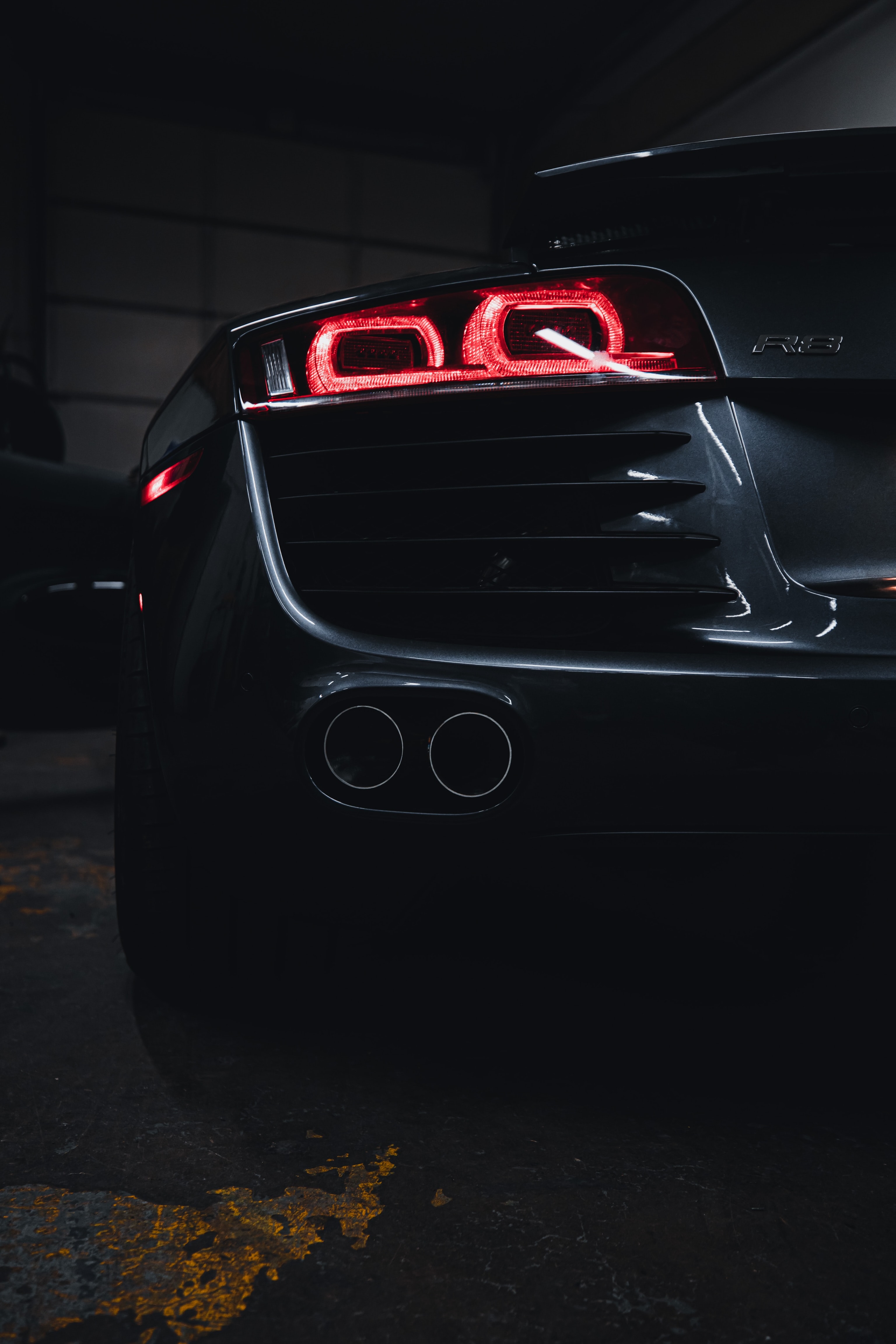 Wallpapers Audi R8 a rear view ev sports cars on the desktop