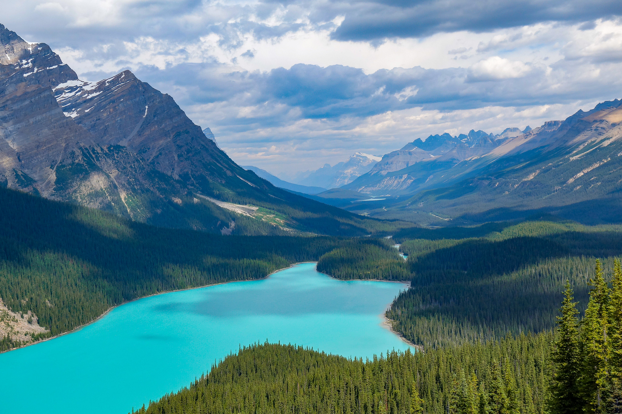 Wallpapers Peyto Lake nature landscape on the desktop