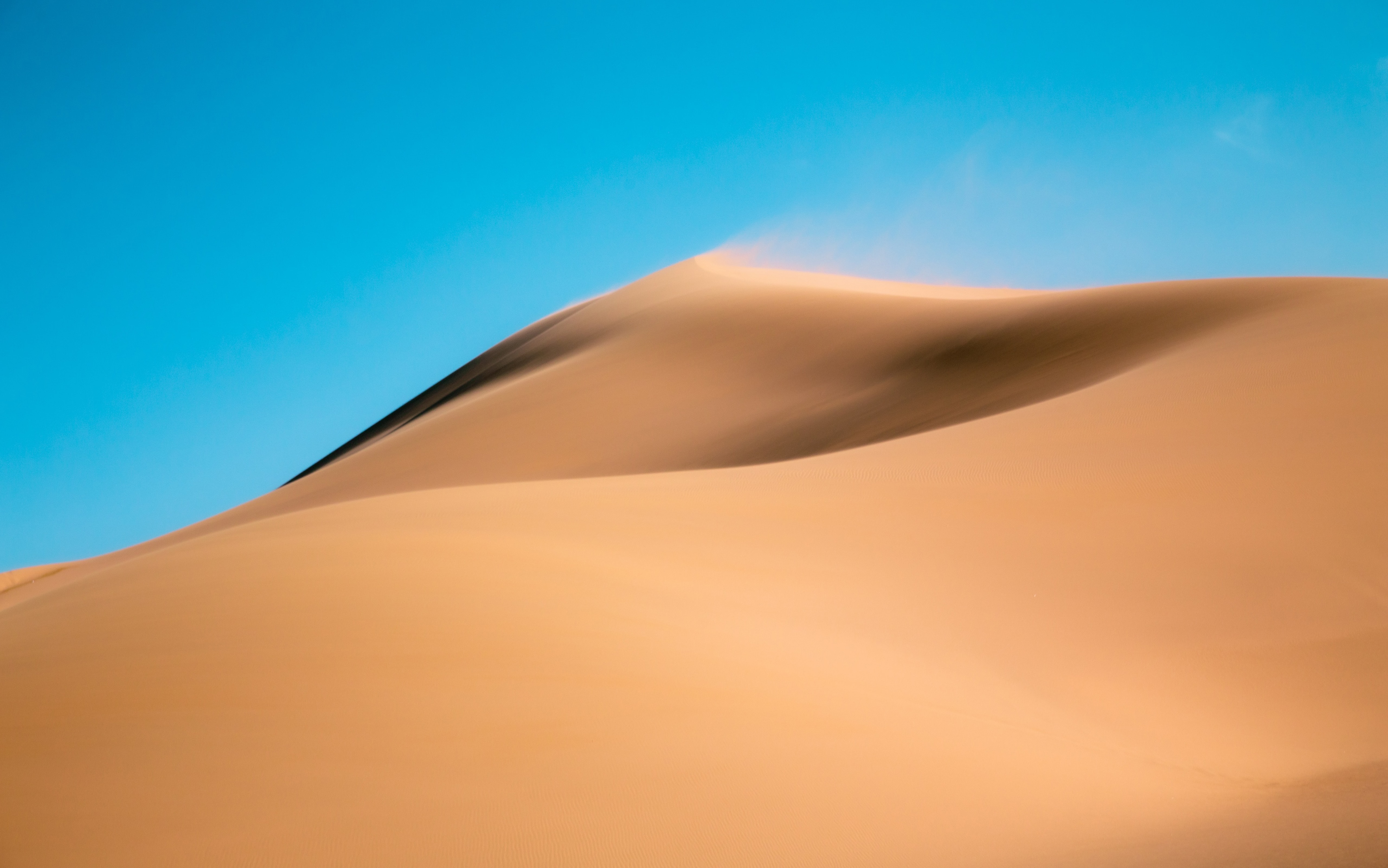 Free photo Sand in the desert in high winds