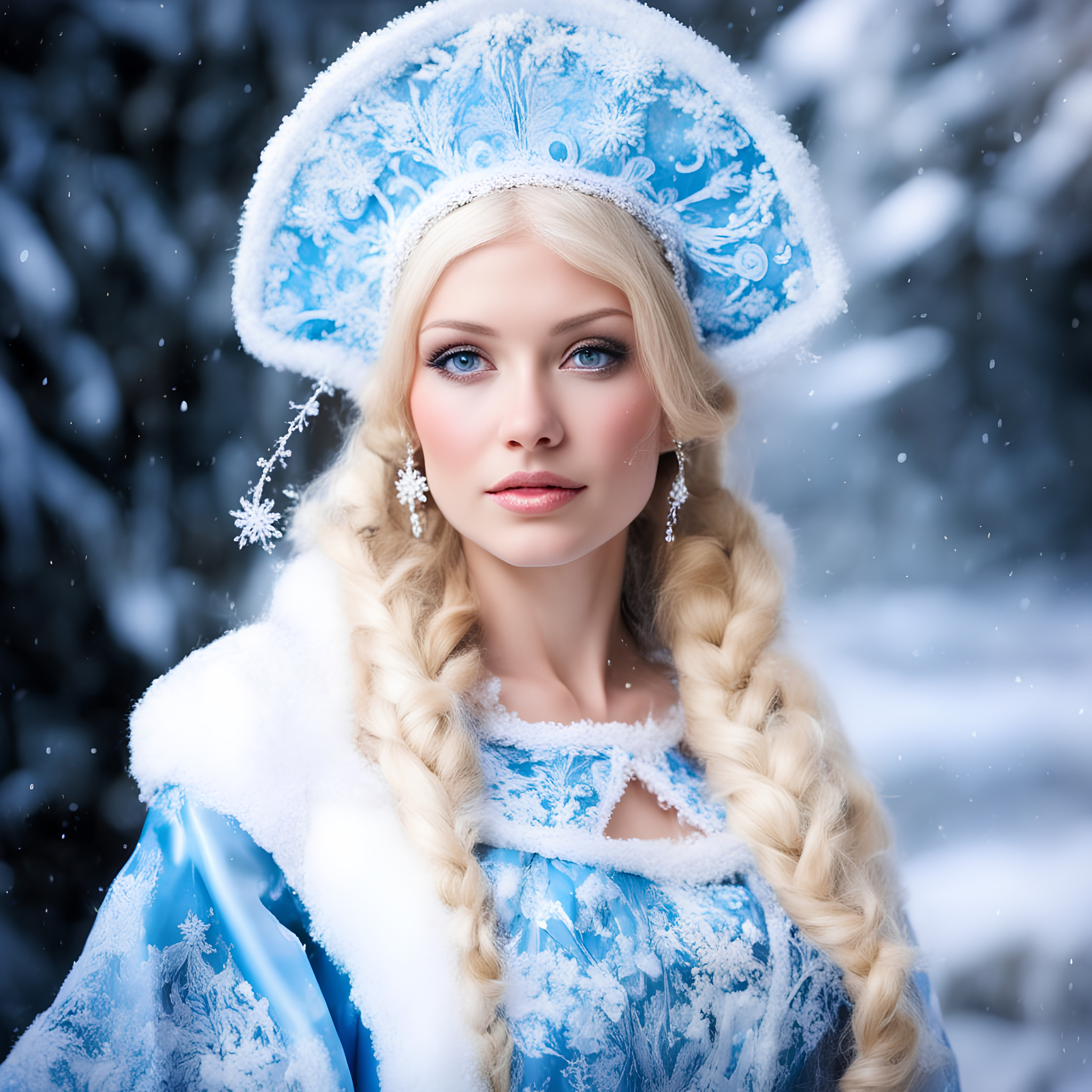 Free photo Snow Maiden.