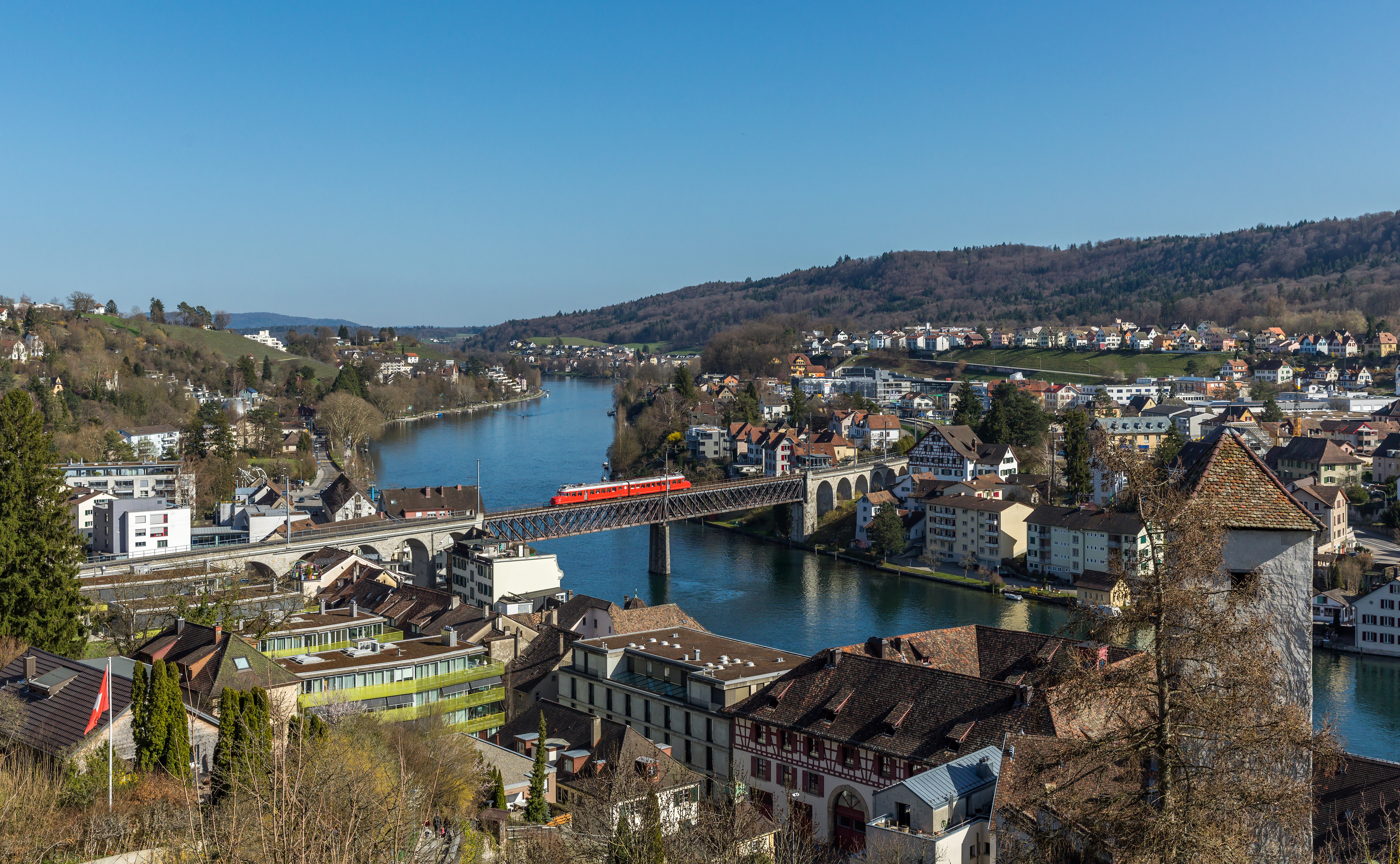 Wallpapers train Red Arrow Schaffhausen Switzerland on the desktop