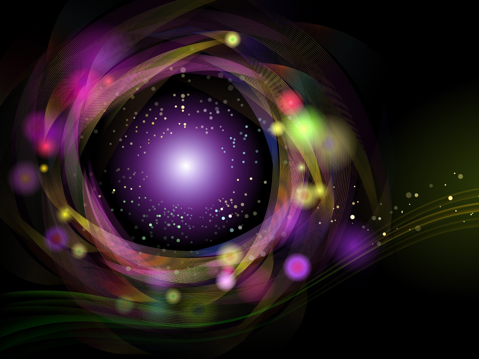 Wallpapers lights illustration space on the desktop