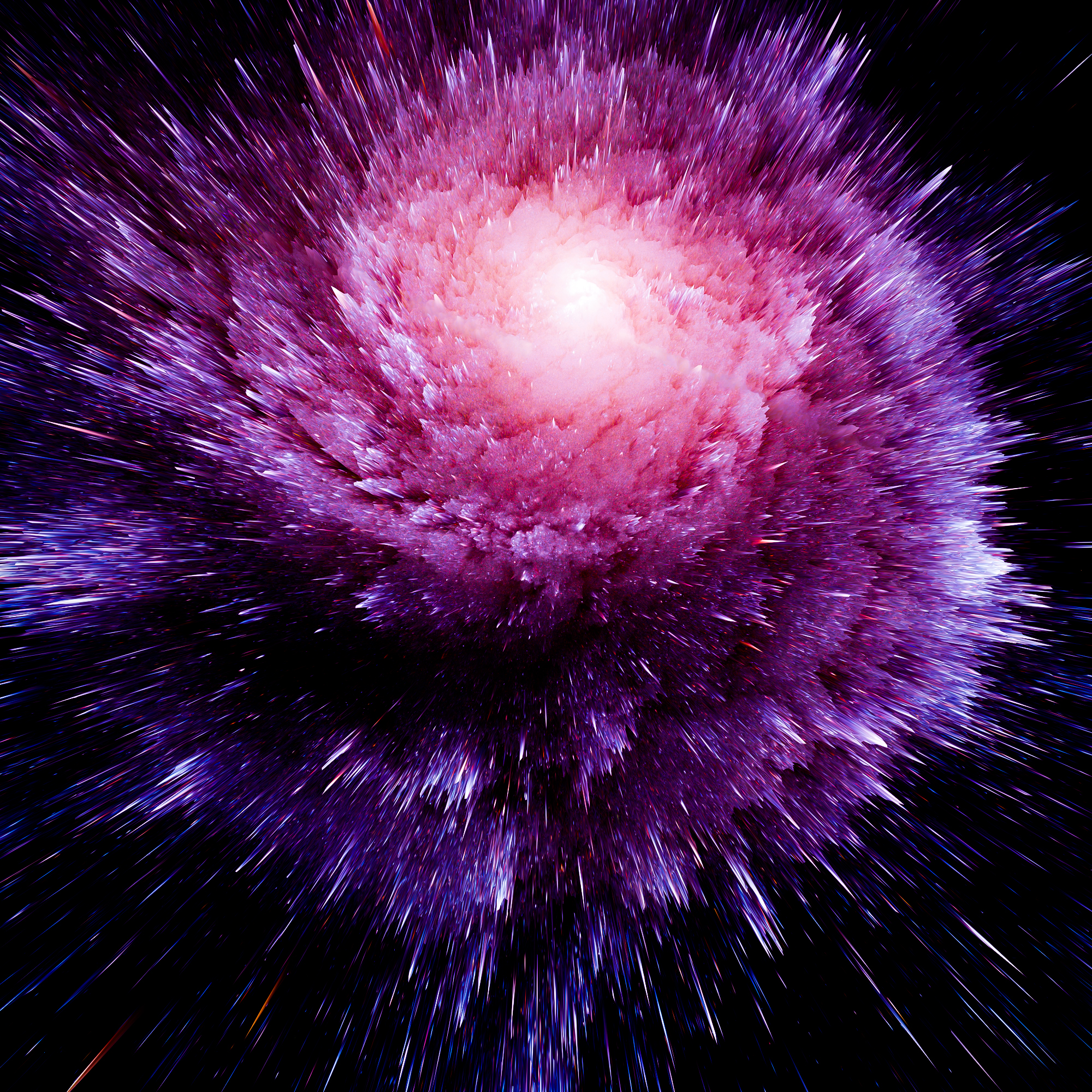 Wallpapers particles an explosion purple splash on the desktop
