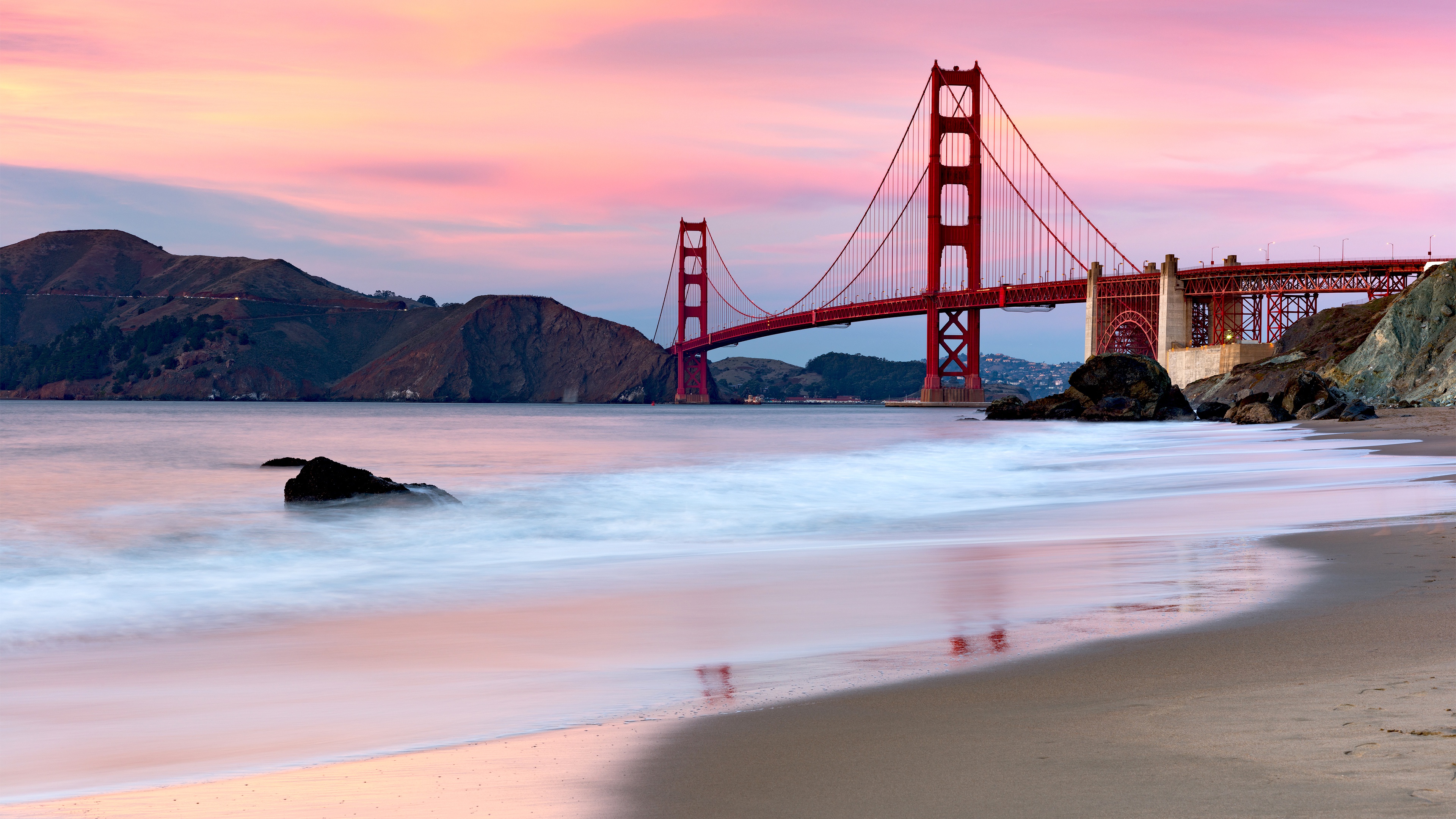 Обои обои мост золотые ворота Сан-Франциско архитектура на рабочий стол