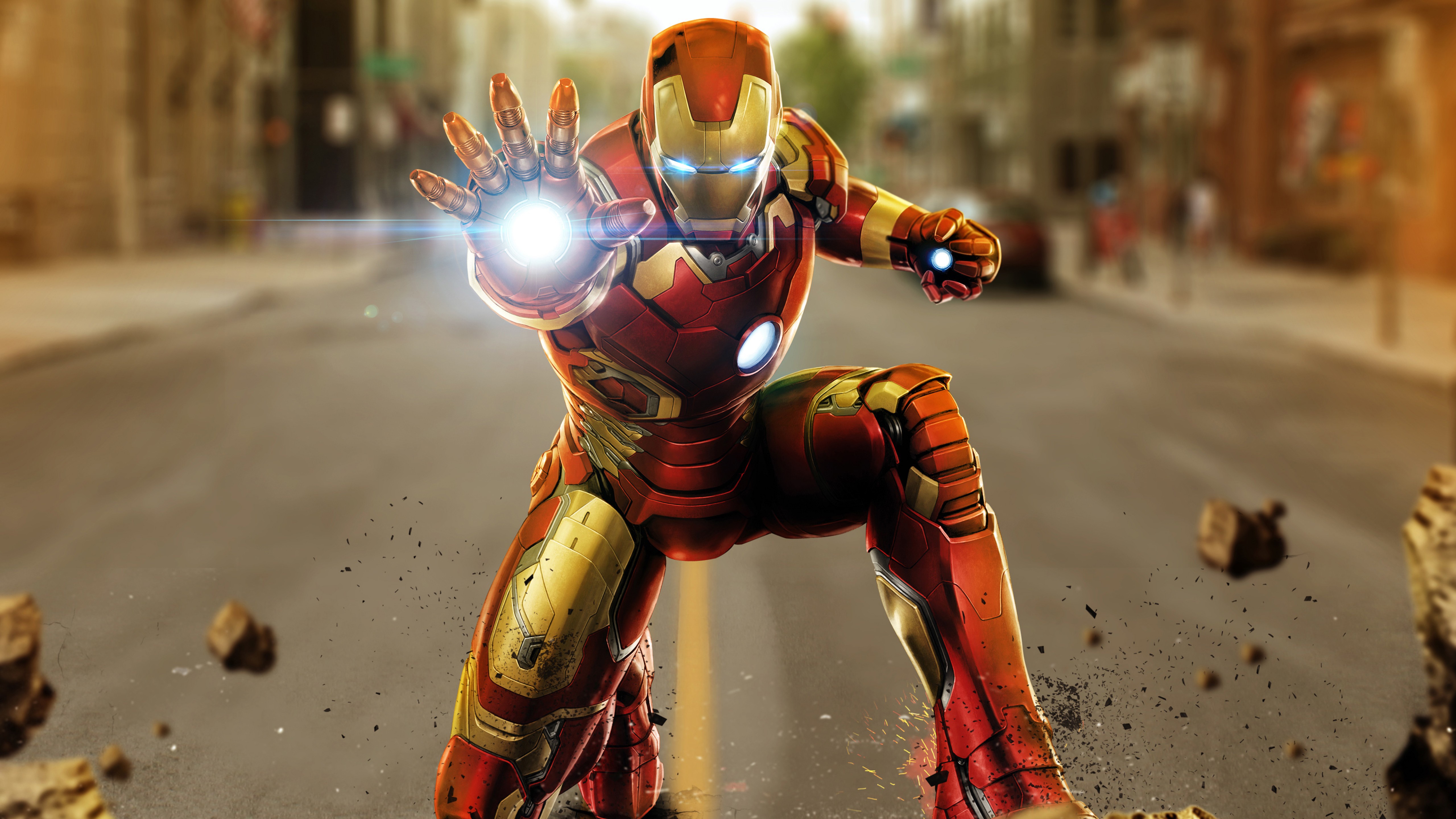 Wallpapers Avengers Iron Man a nanosuit on the desktop