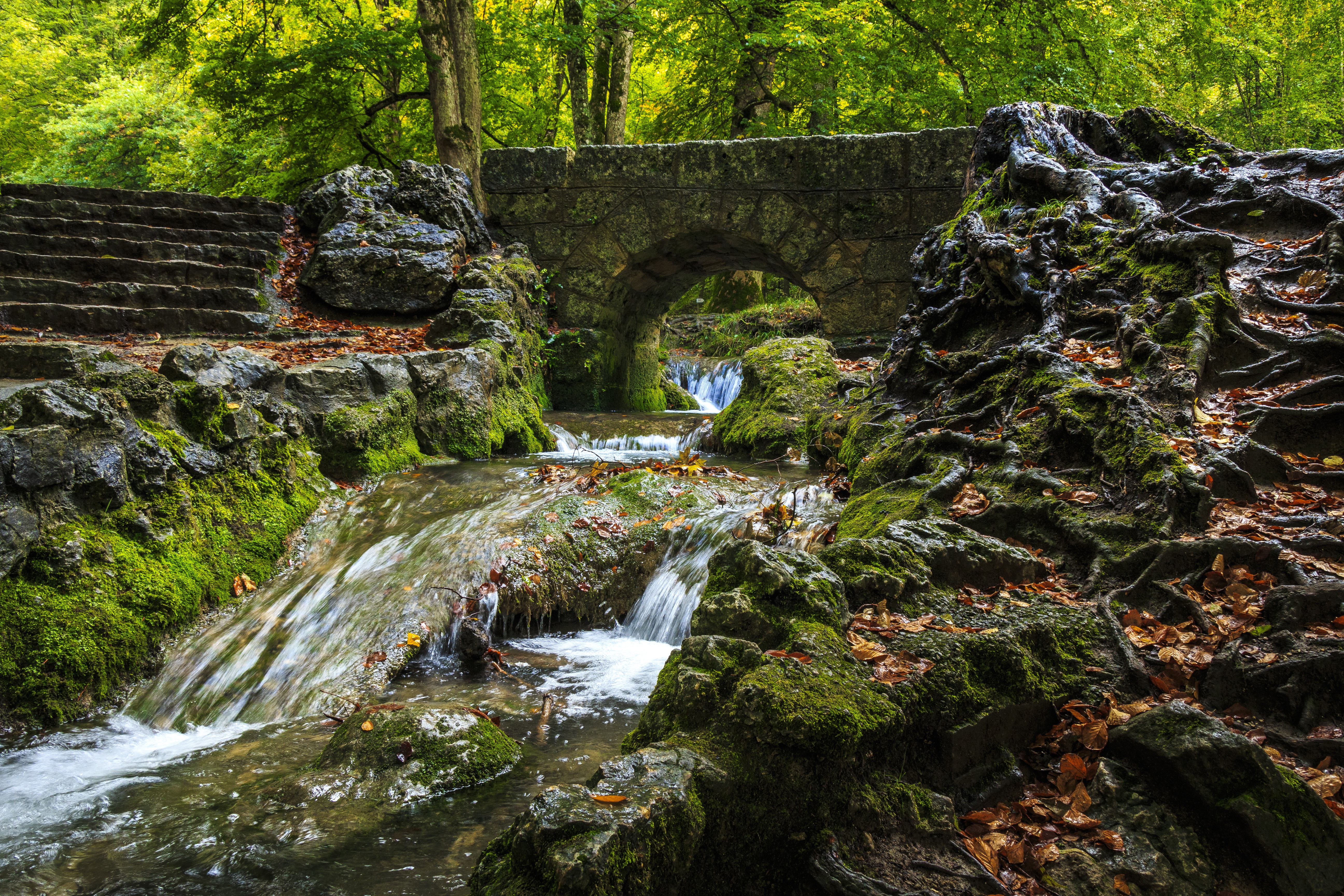 Wallpapers Swabian ALB mountains bridge forest on the desktop