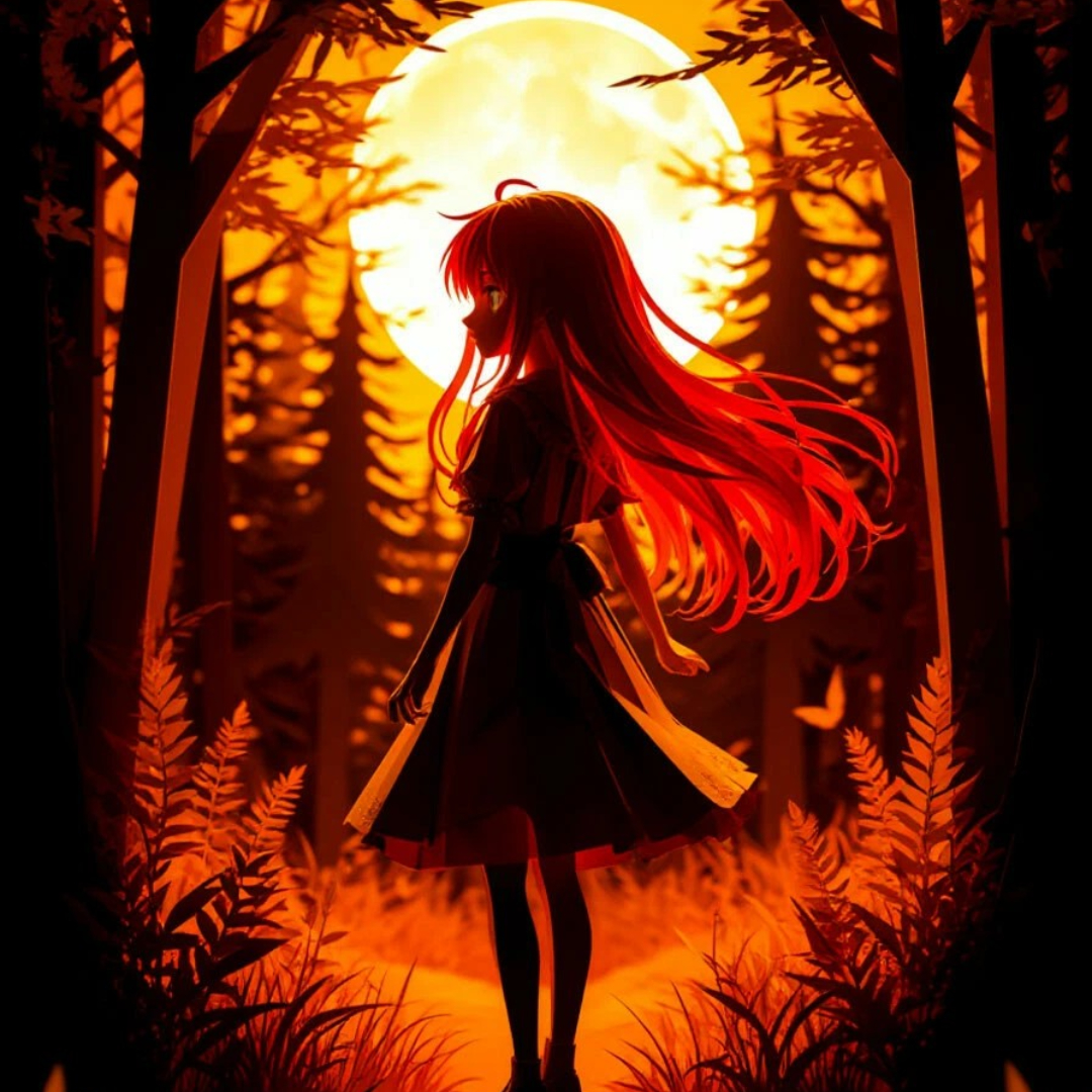 Оранжевое полнолуние