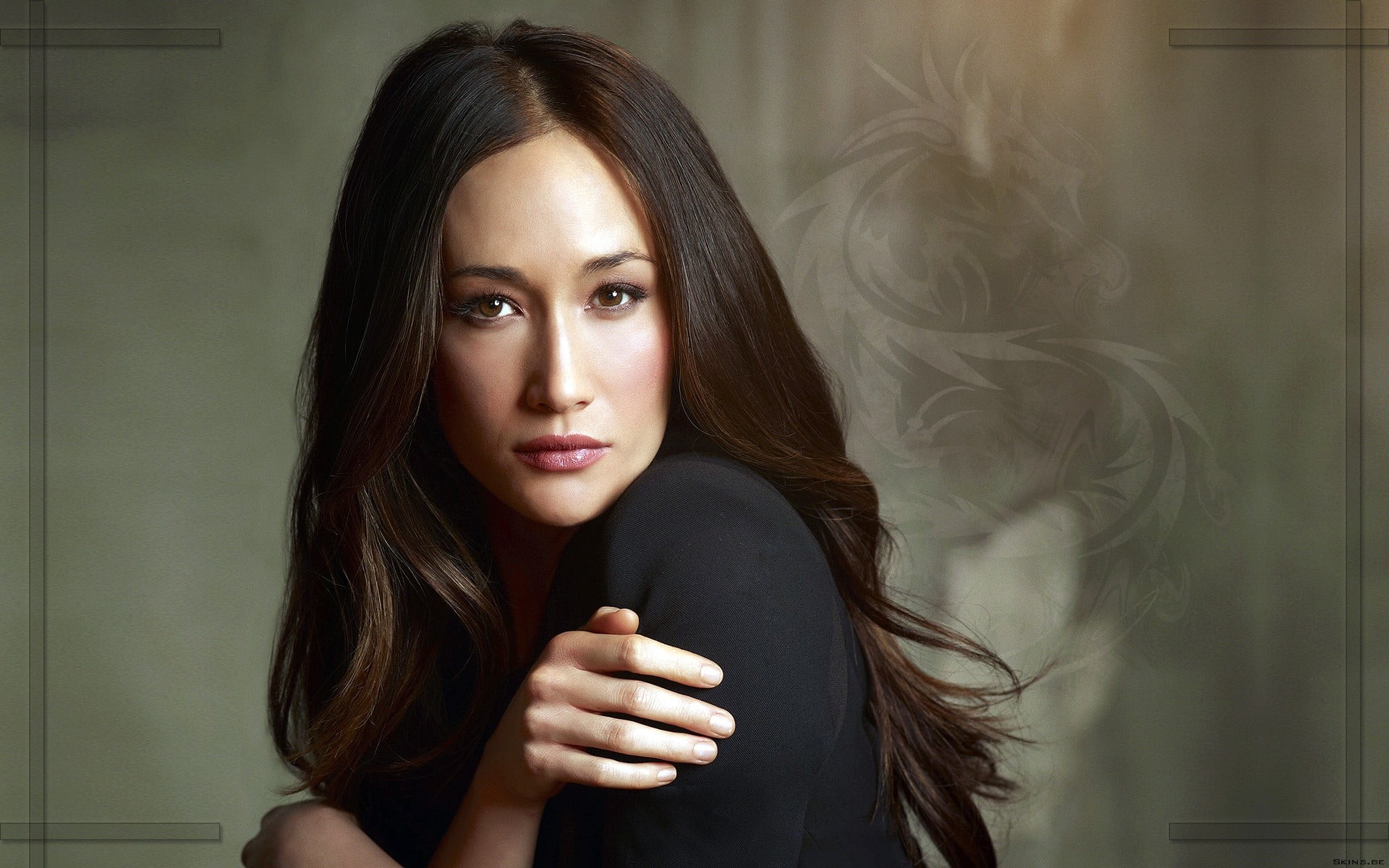 Wallpapers wallpaper maggie q actress model on the desktop