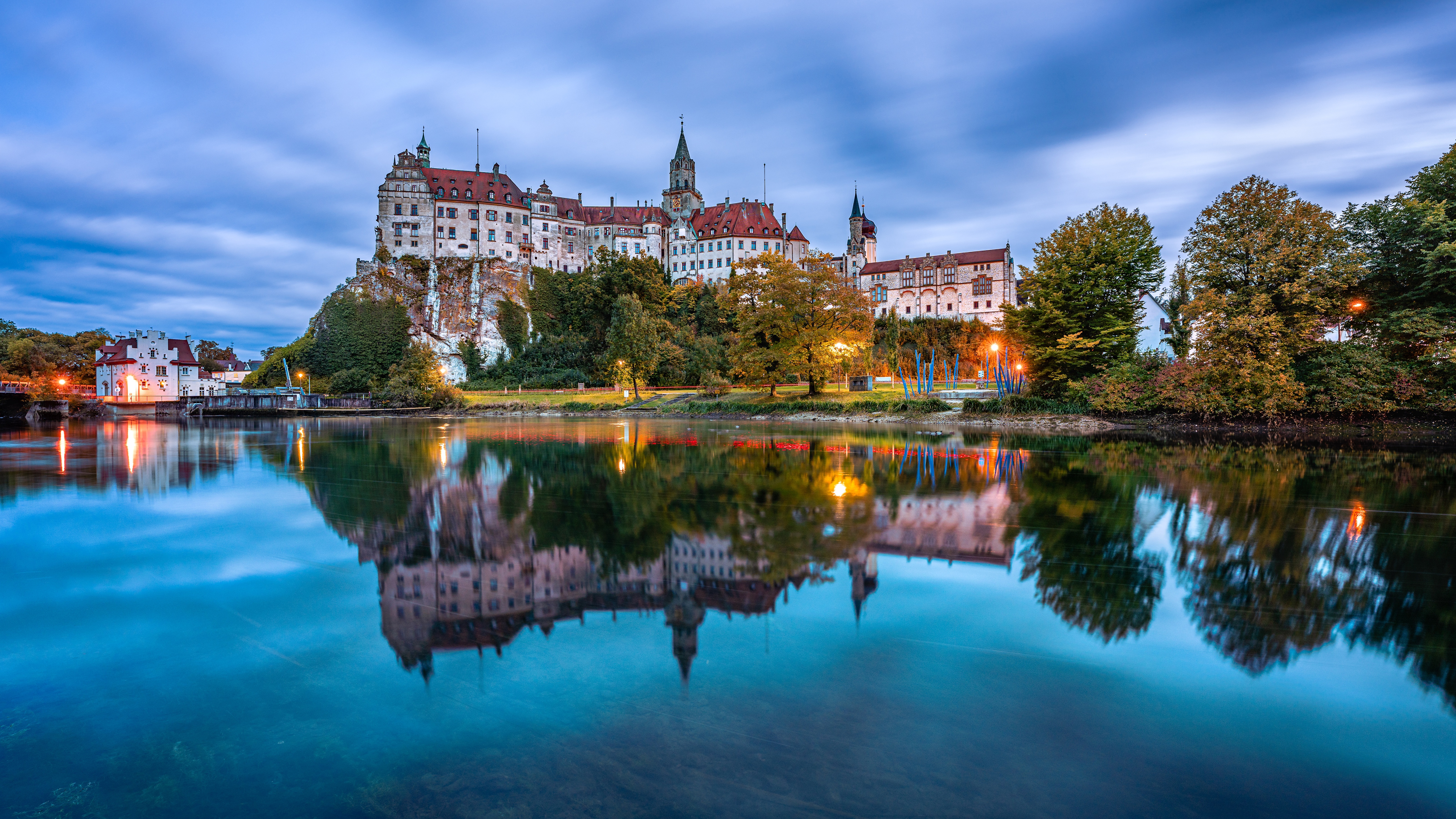 Wallpapers castles Germany river rivers Germany on the desktop