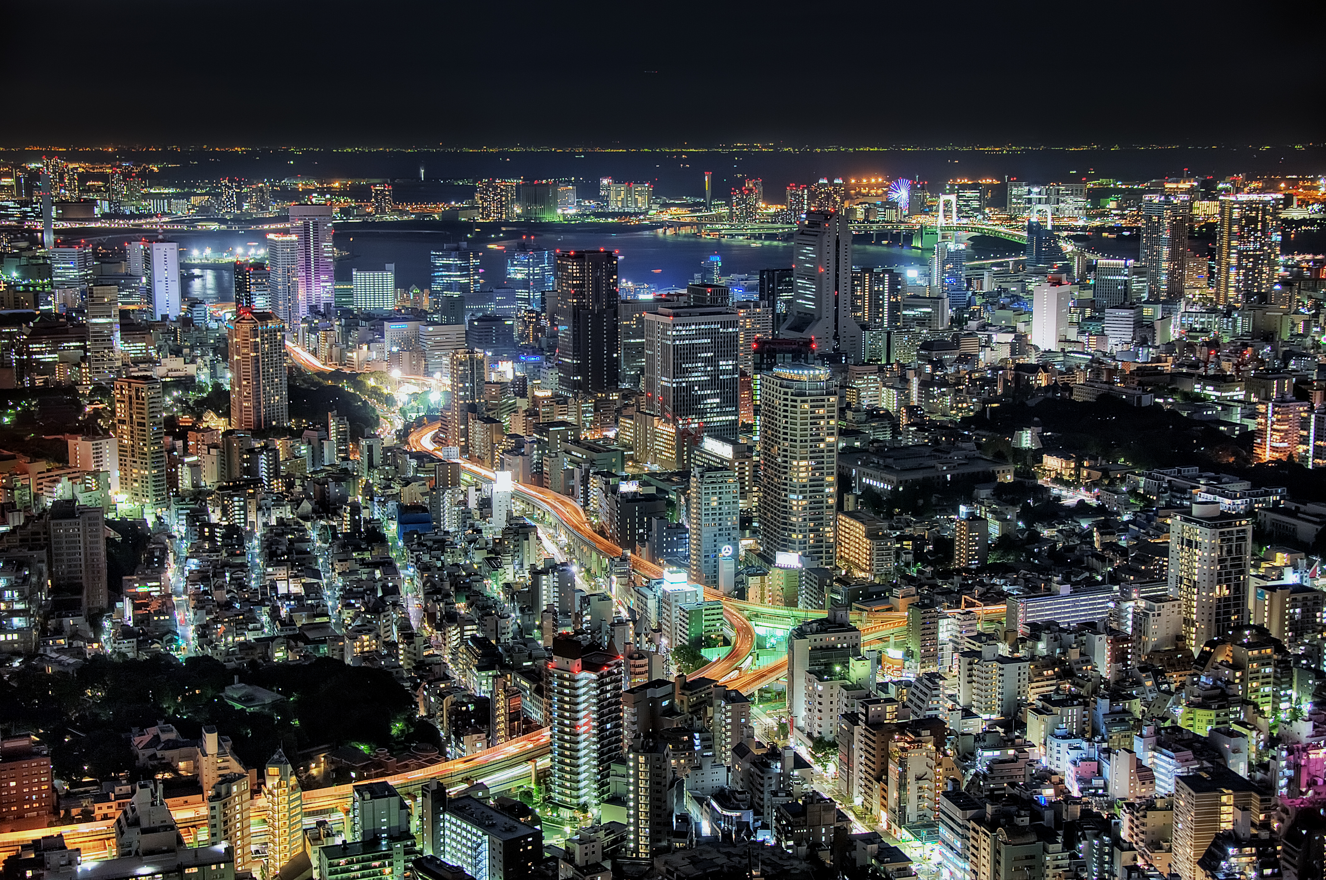 Обои Токио Япония ночные города на рабочий стол