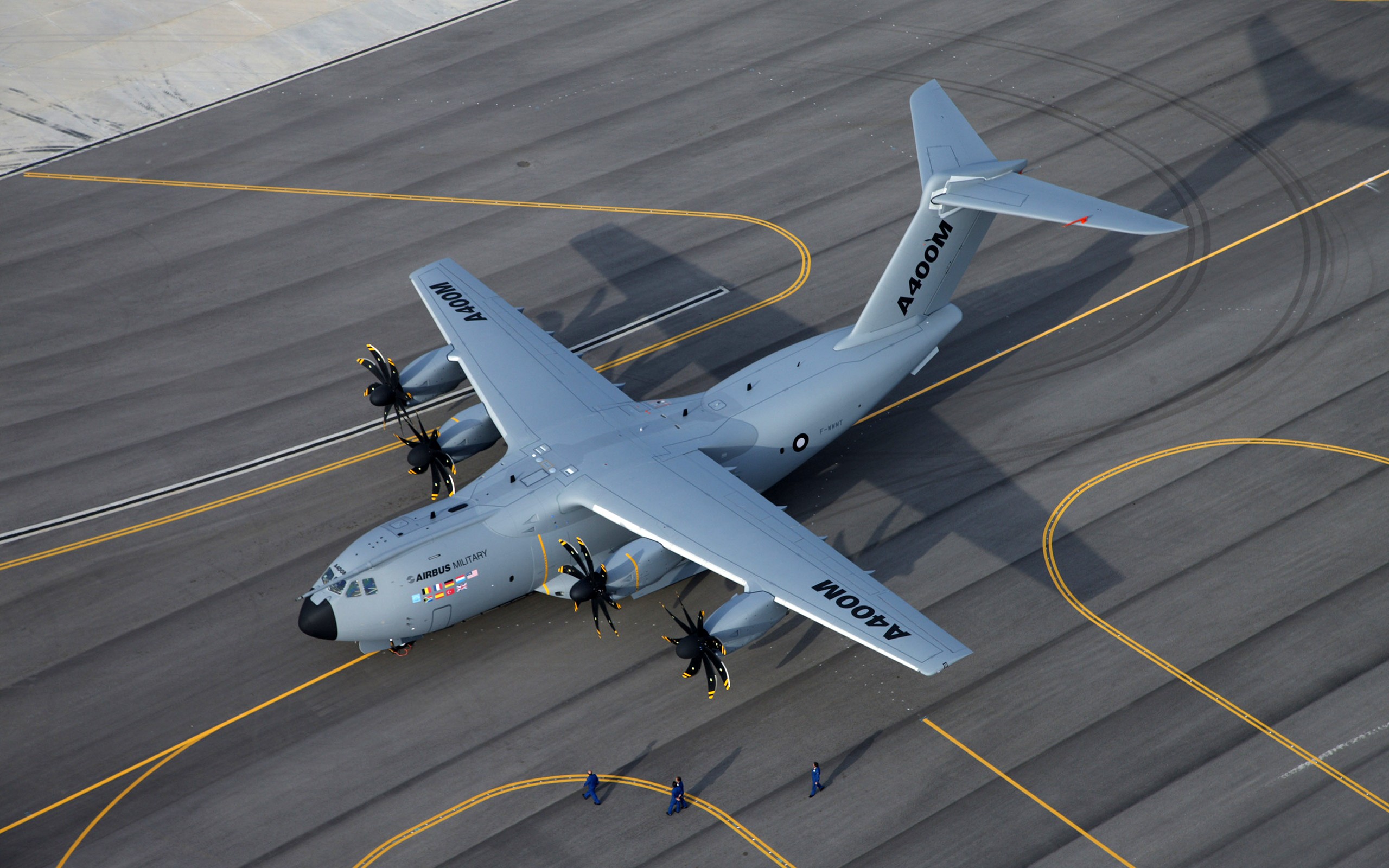 Free photo Airbus a400m atlas top view